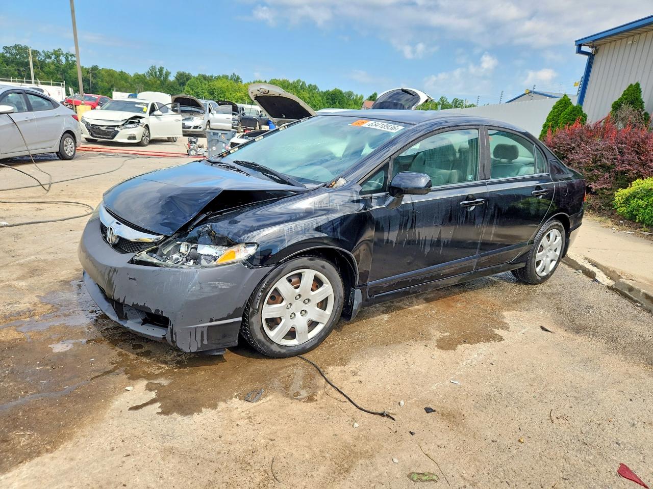2010 Honda Civic Lx Black vin: 19XFA1F5XAE015758