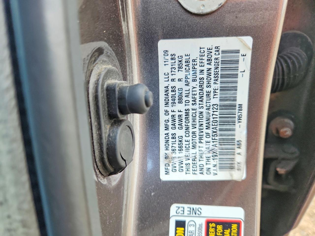 2010 Honda Civic Lx Gray vin: 19XFA1F5XAE017123