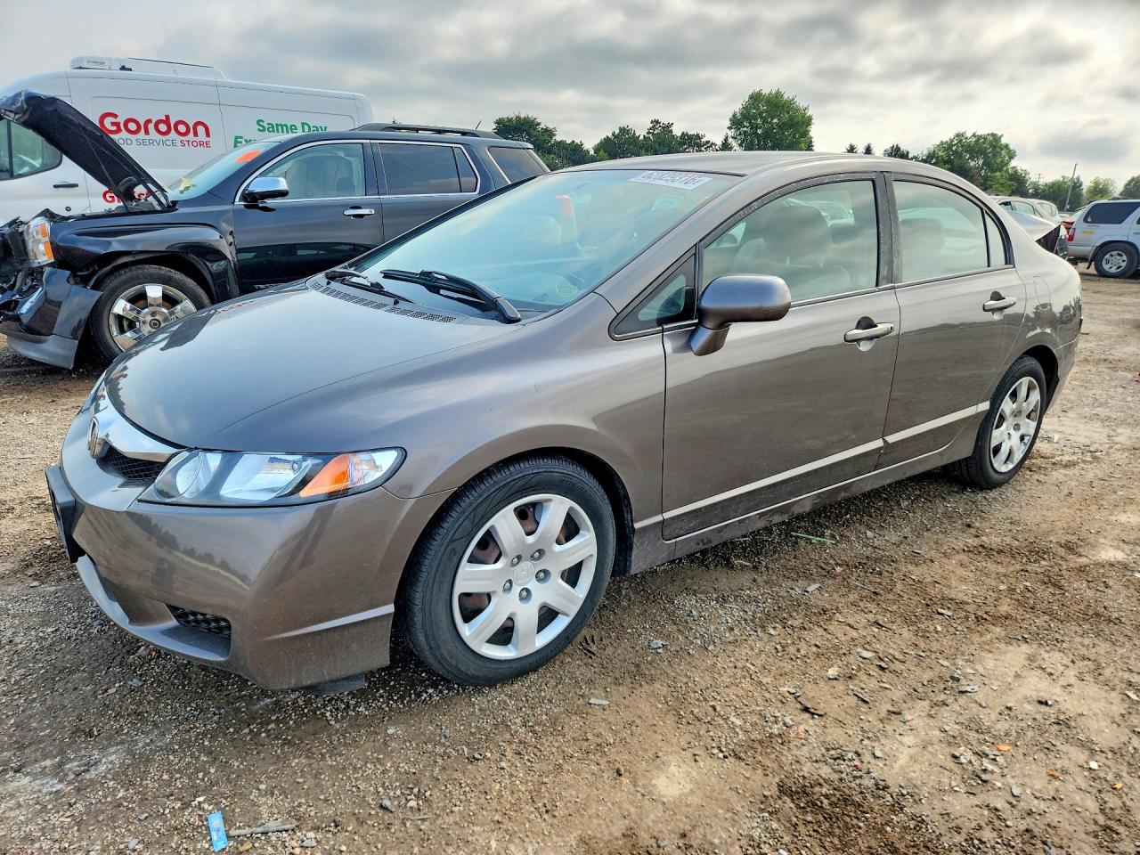 2010 Honda Civic Lx Gray vin: 19XFA1F5XAE017123
