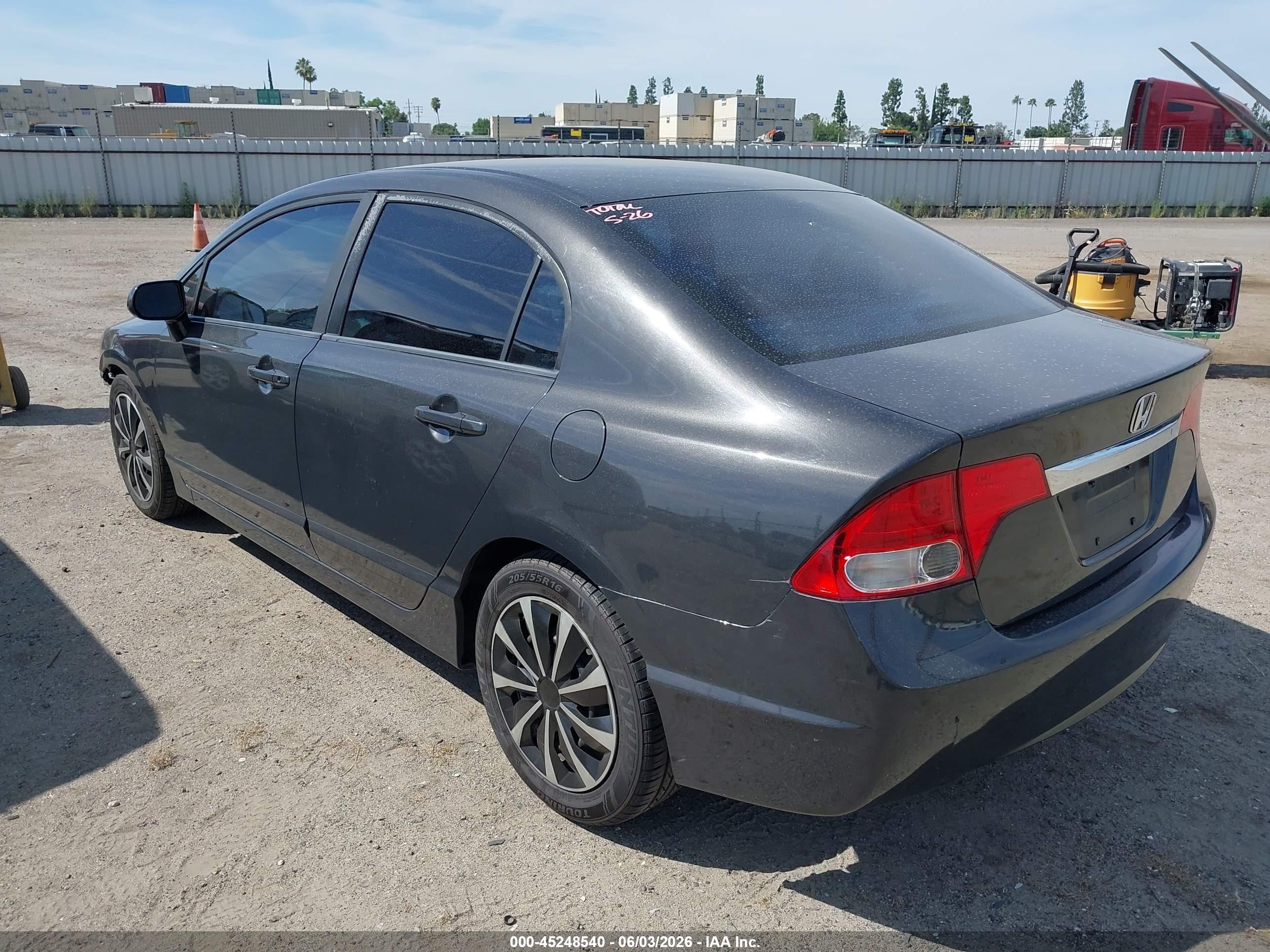 2010 Honda Civic Lx Gray vin: 19XFA1F5XAE021897
