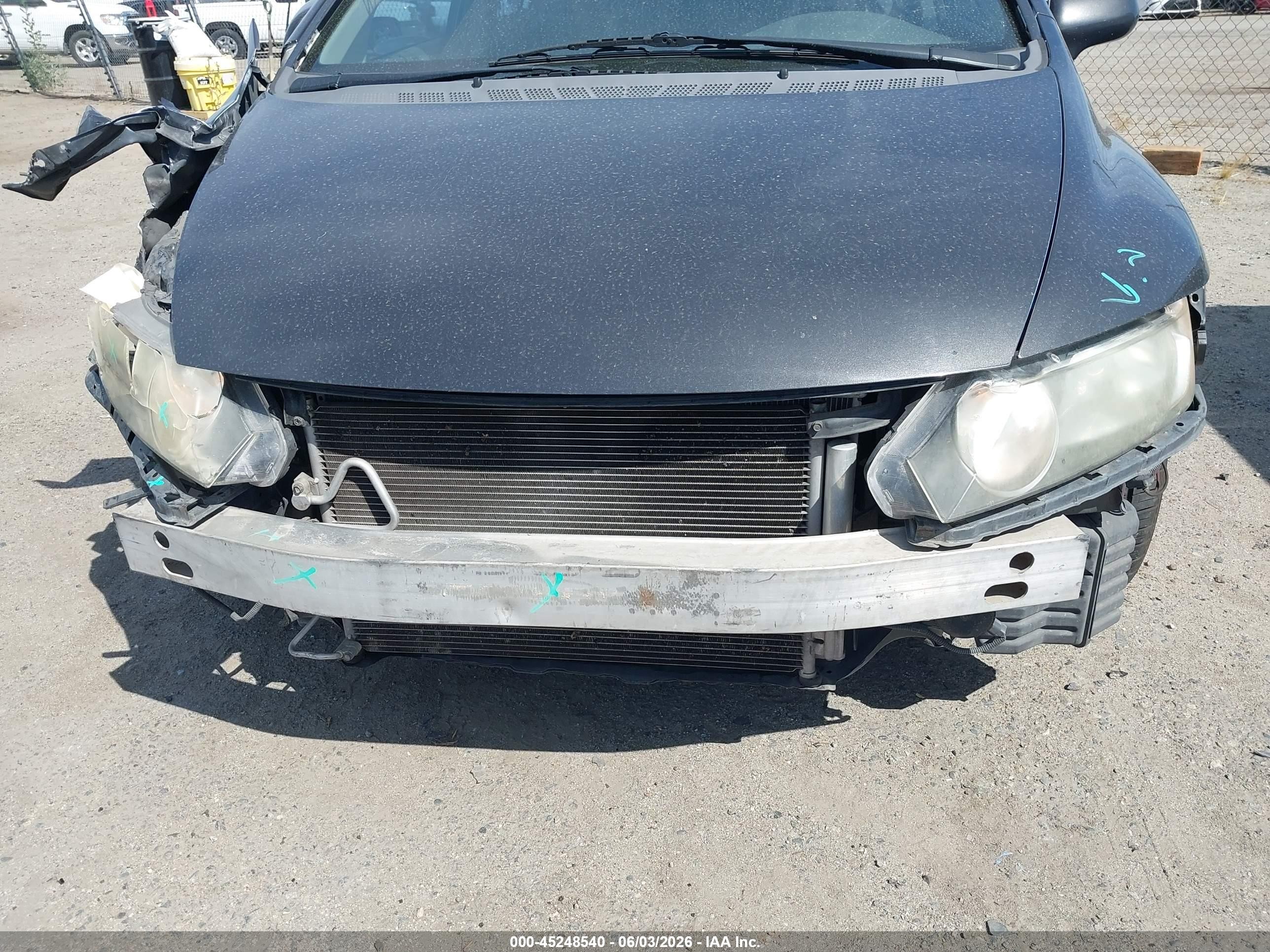 2010 Honda Civic Lx Gray vin: 19XFA1F5XAE021897