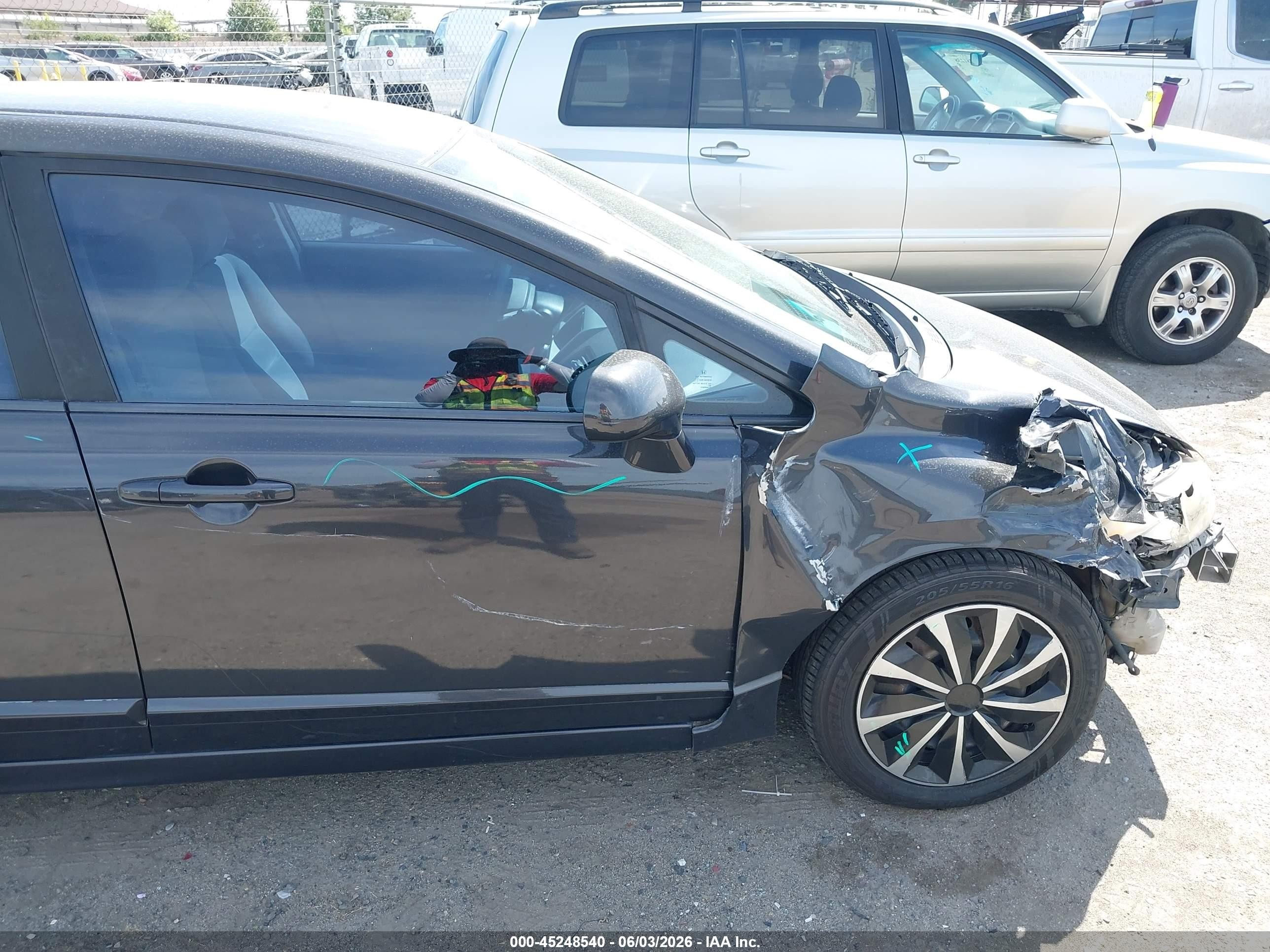 2010 Honda Civic Lx Gray vin: 19XFA1F5XAE021897