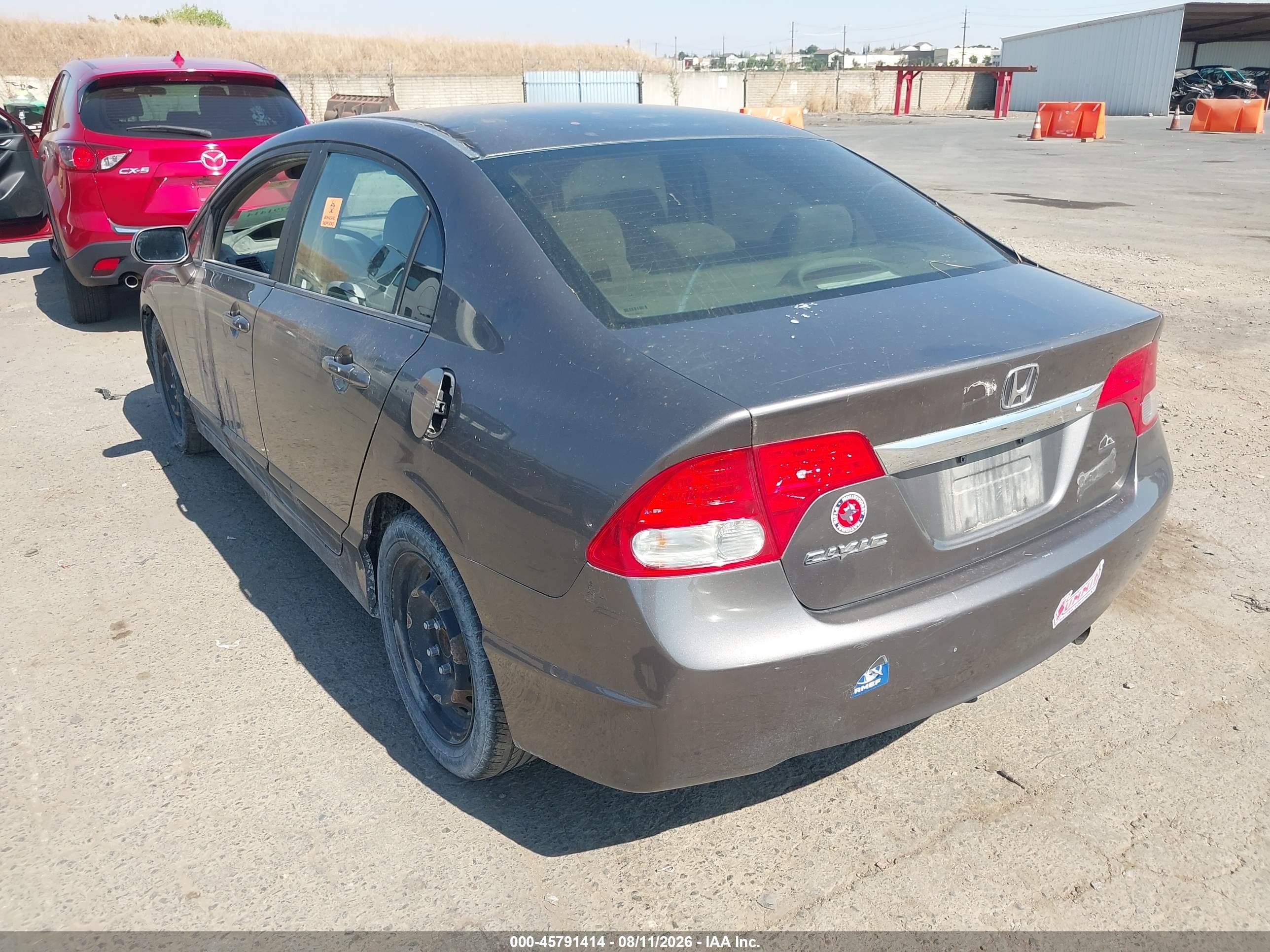 2010 Honda Civic Lx Gray vin: 19XFA1F5XAE054270
