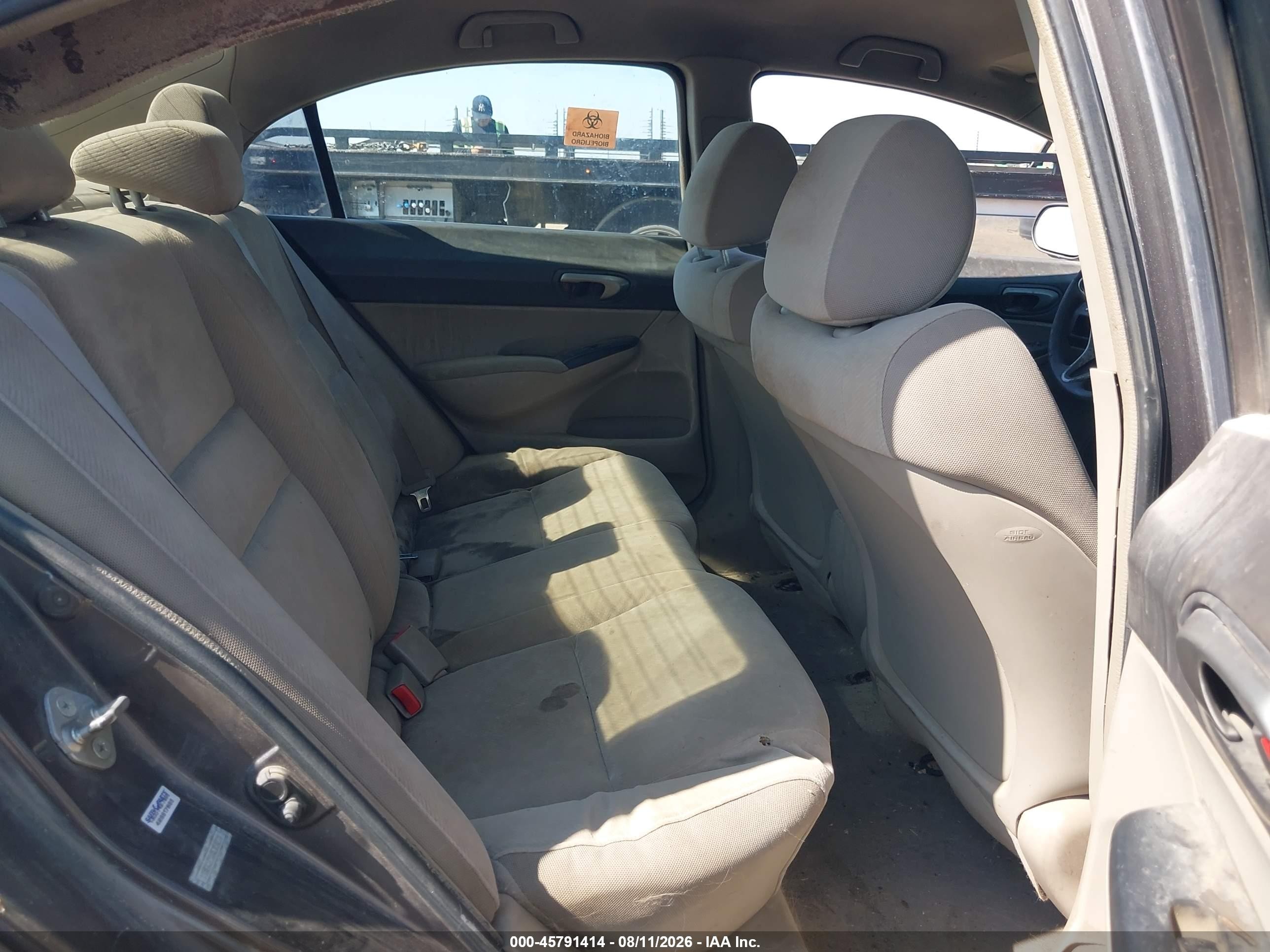 2010 Honda Civic Lx Gray vin: 19XFA1F5XAE054270