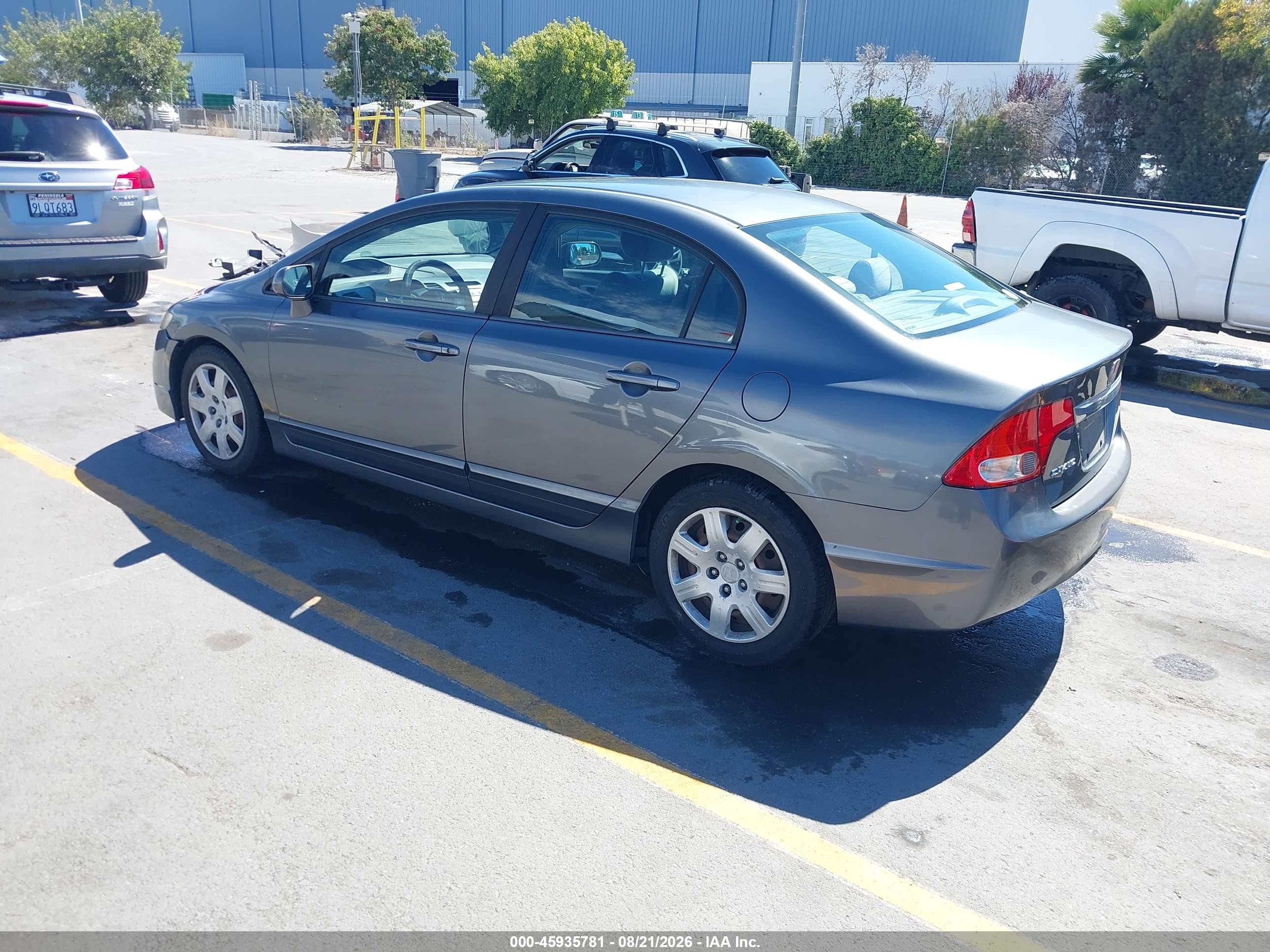 2010 Honda Civic Lx Gray vin: 19XFA1F5XAE064653