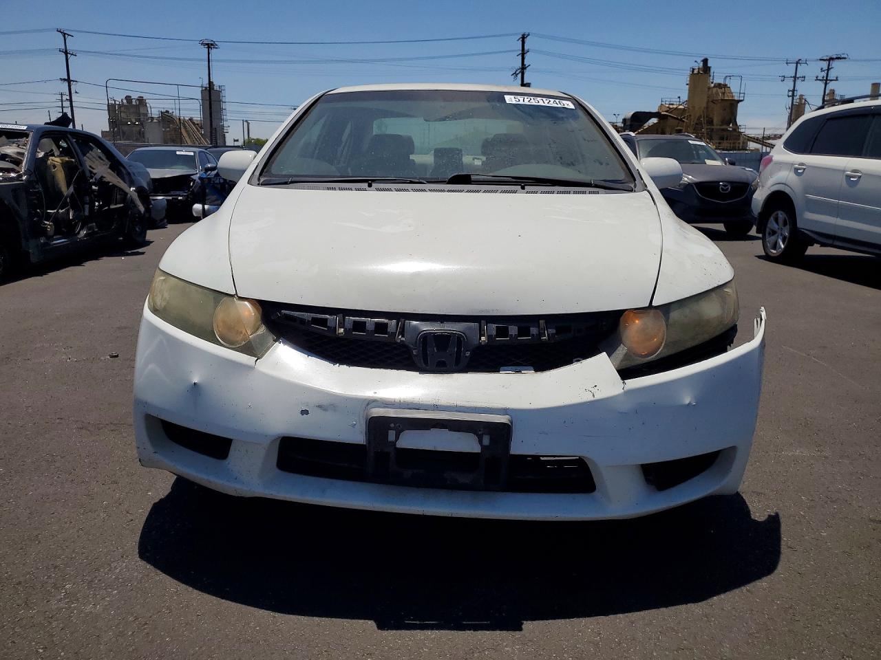 2010 Honda Civic Lx Белый vin: 19XFA1F5XAE076219