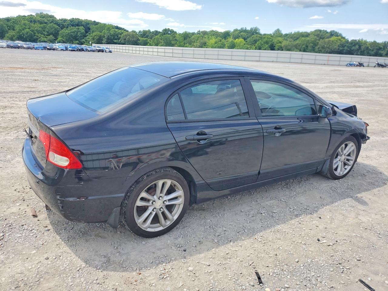 2011 Honda Civic Lx Blue vin: 19XFA1F5XBE006804
