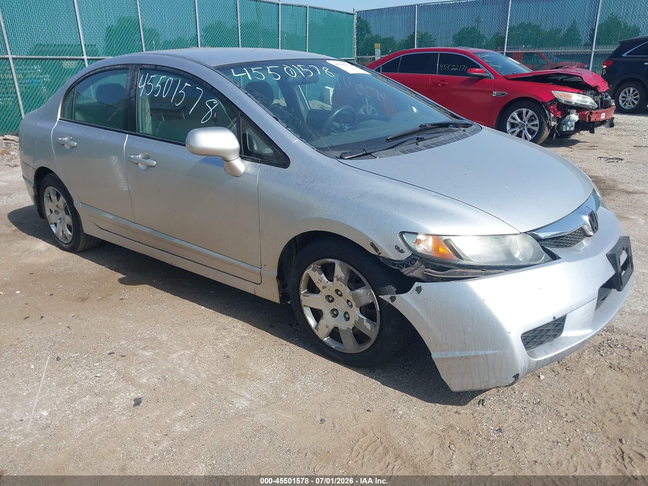 2011 Honda Civic Lx Silver vin: 19XFA1F5XBE012716