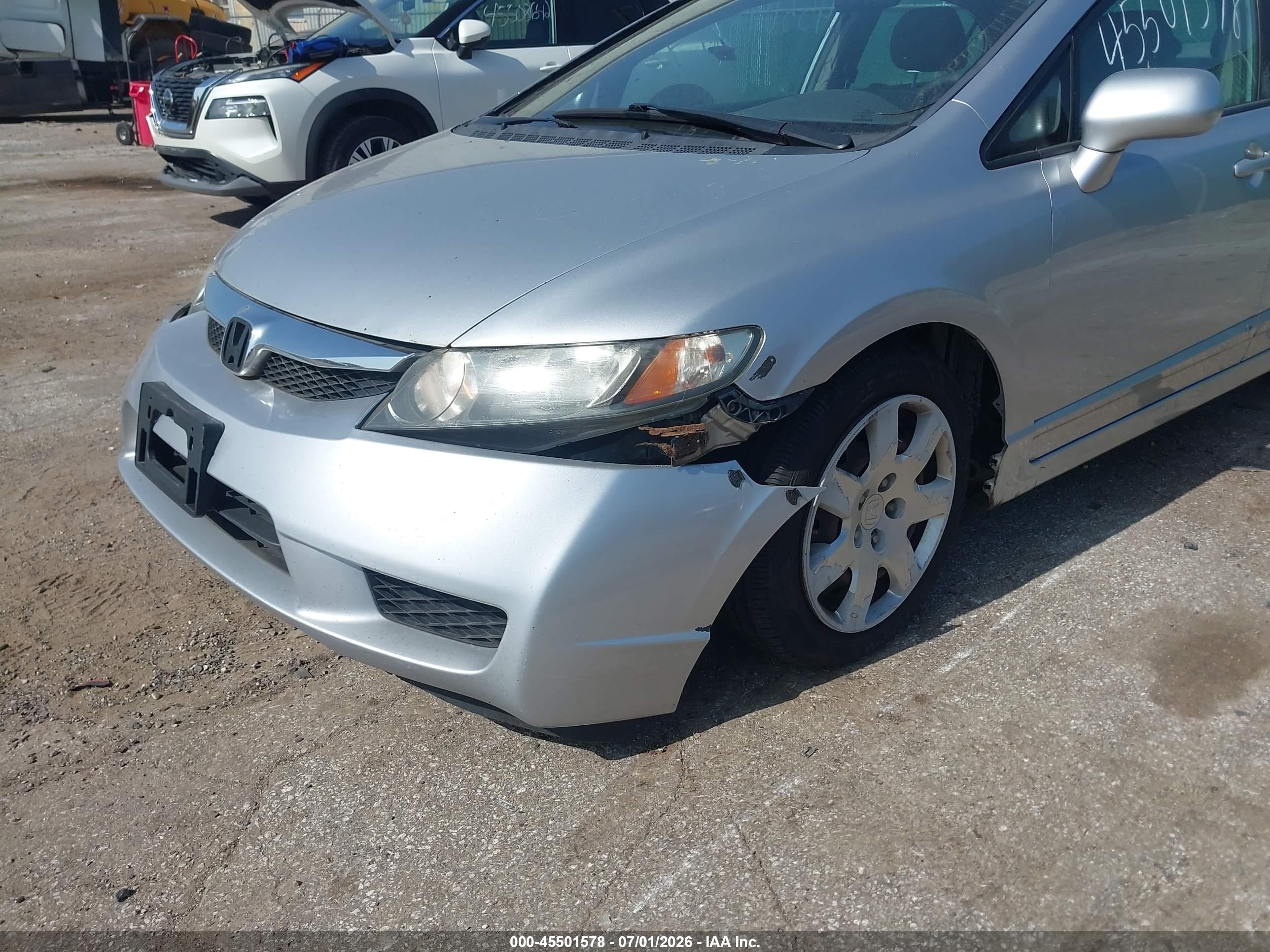 2011 Honda Civic Lx Silver vin: 19XFA1F5XBE012716