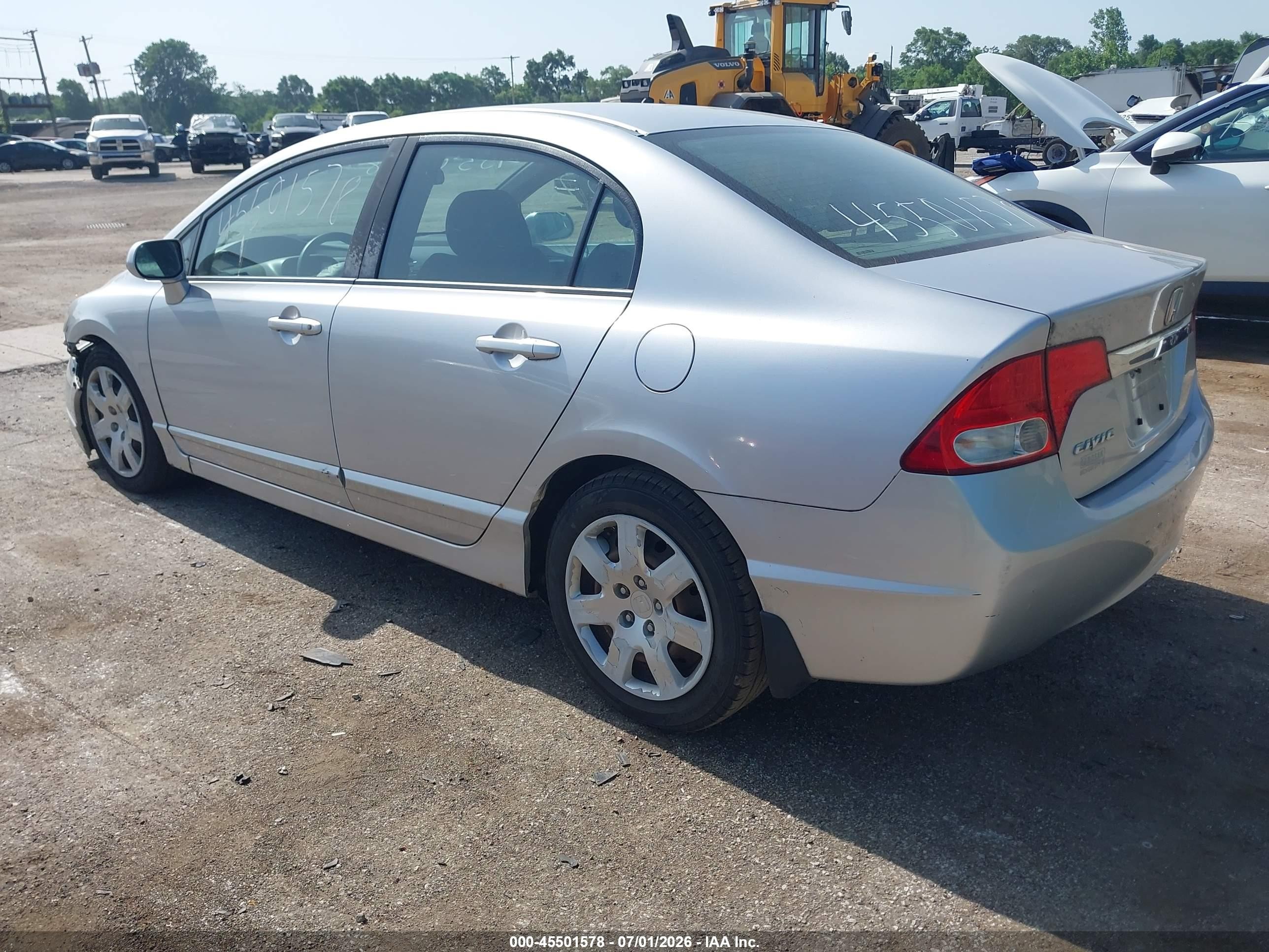 2011 Honda Civic Lx Silver vin: 19XFA1F5XBE012716