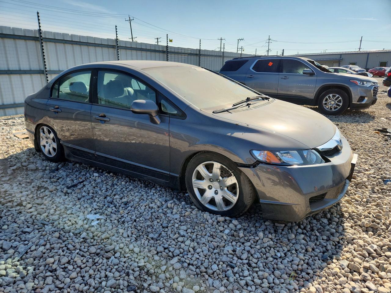2011 Honda Civic Lx Gray vin: 19XFA1F5XBE014370