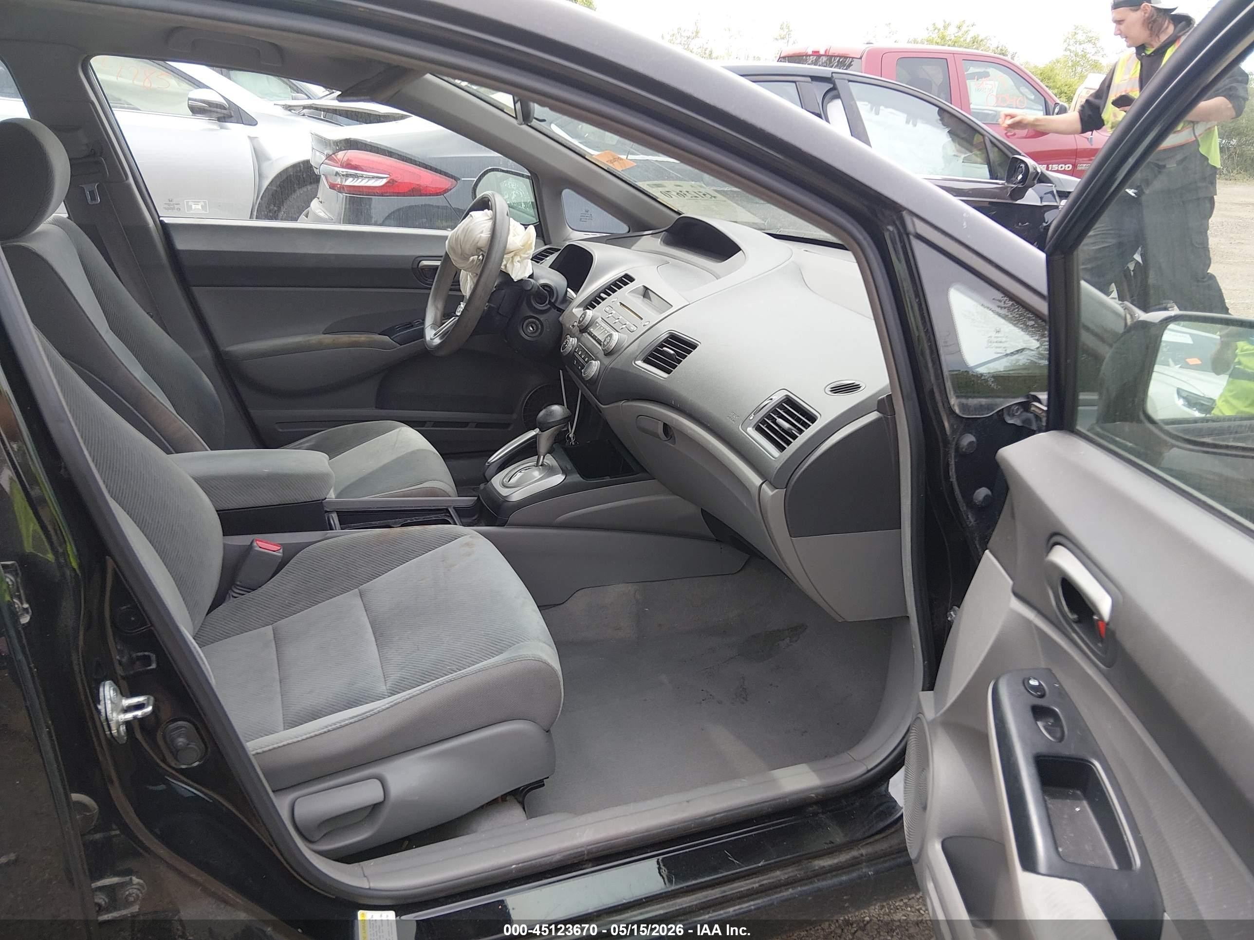 2011 Honda Civic Lx Black vin: 19XFA1F5XBE017852