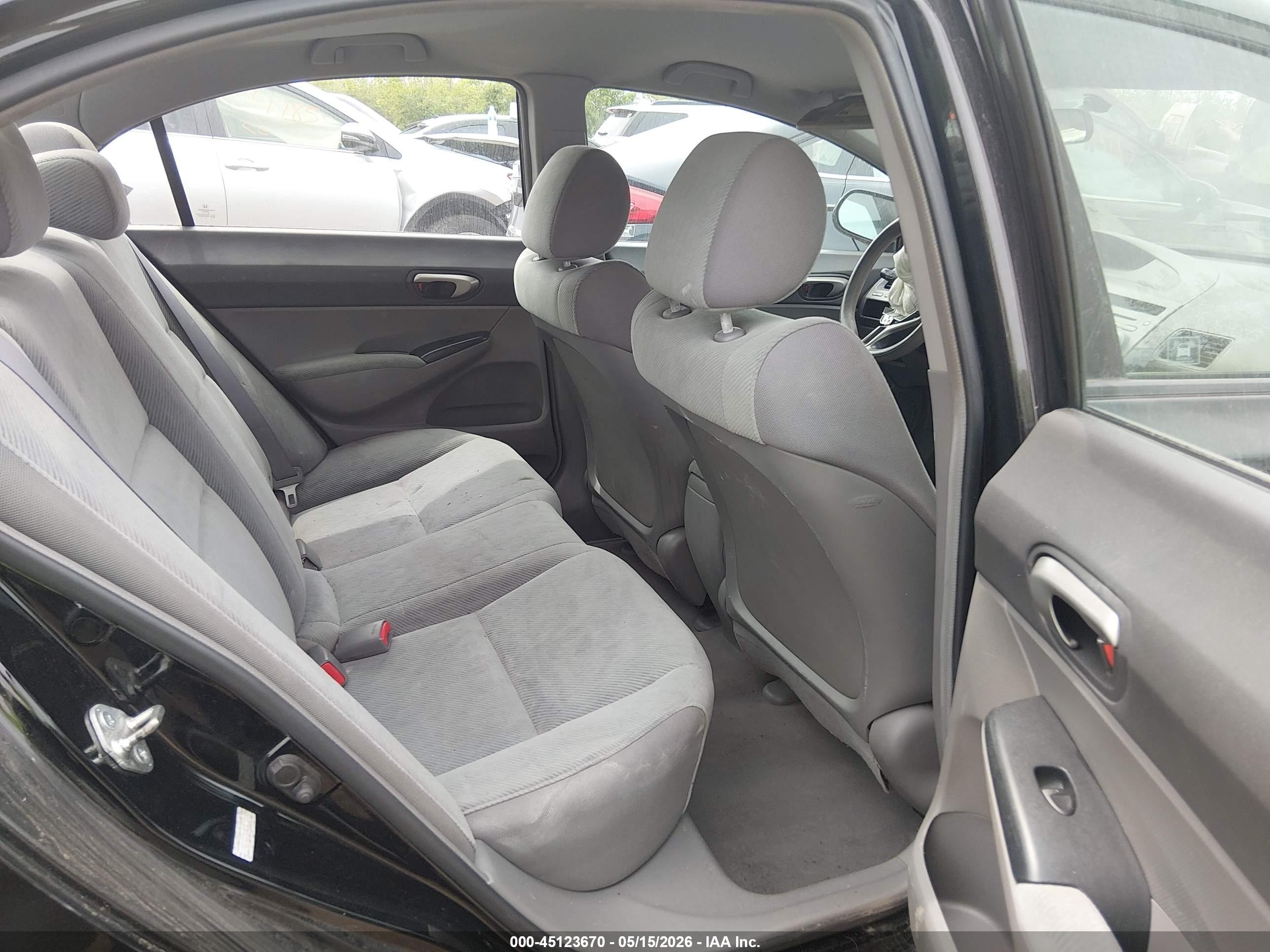 2011 Honda Civic Lx Black vin: 19XFA1F5XBE017852