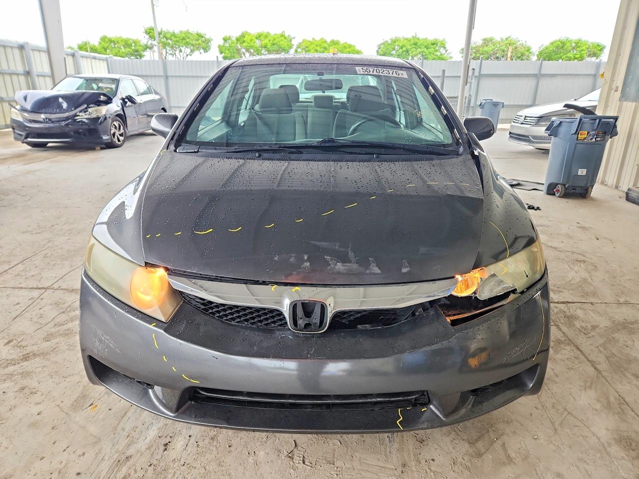 2011 Honda Civic Lx Gray vin: 19XFA1F5XBE018869