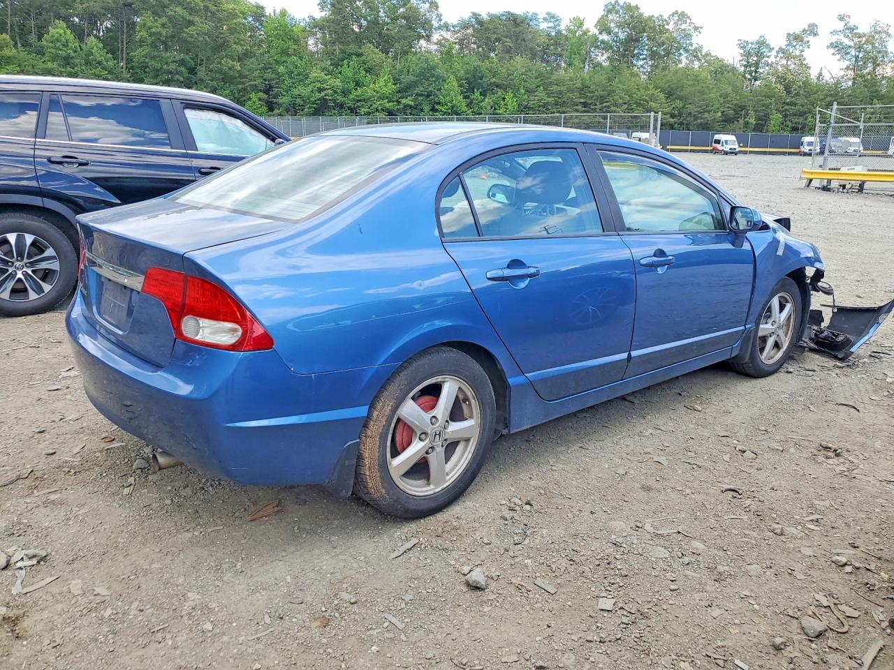 2011 Honda Civic Lx Blue vin: 19XFA1F5XBE028818