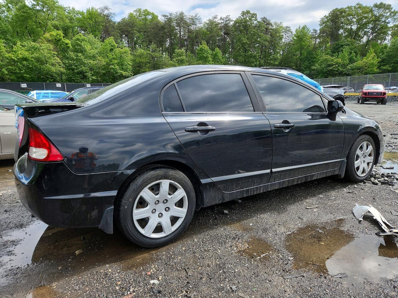 2011 Honda Civic Lx Black vin: 19XFA1F5XBE030889