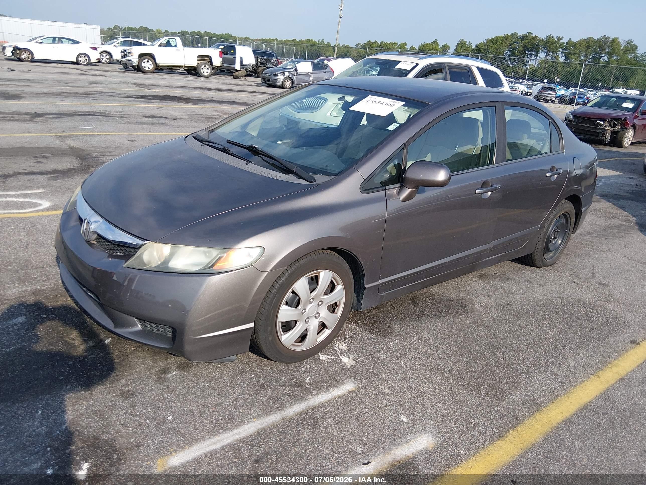 2011 Honda Civic Lx Серый vin: 19XFA1F5XBE046090