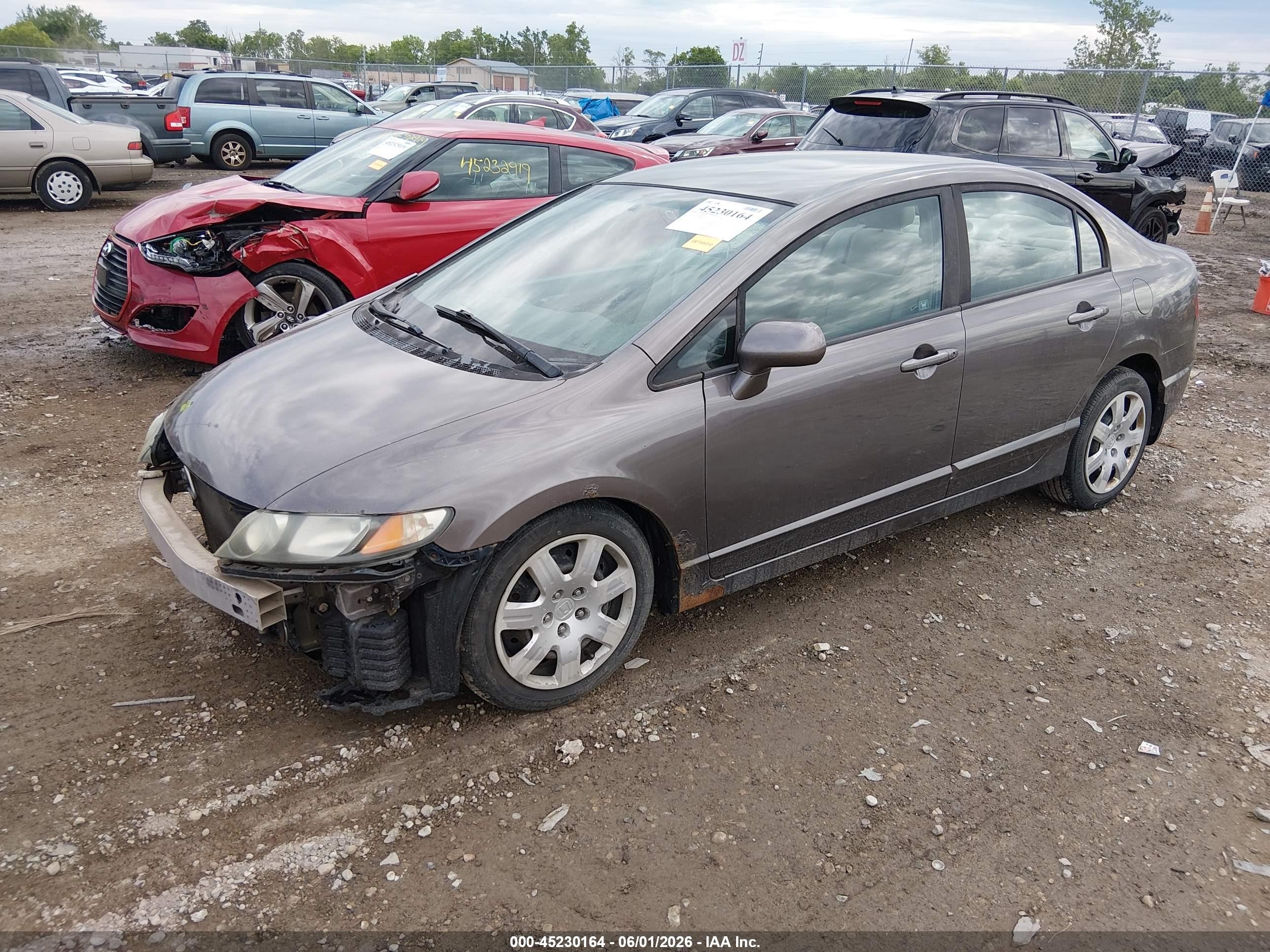 2011 Honda Civic Lx Gray vin: 19XFA1F5XBE048664