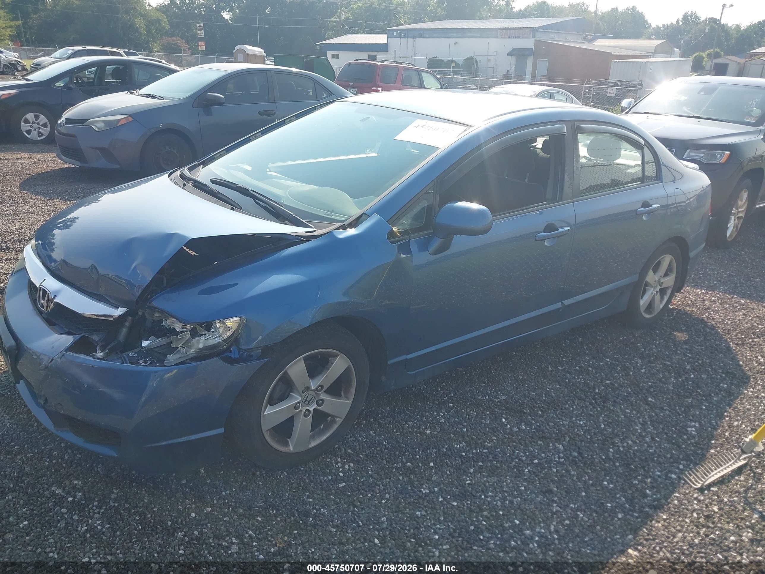 2010 Honda Civic Lx-s Blue vin: 19XFA1F60AE087058