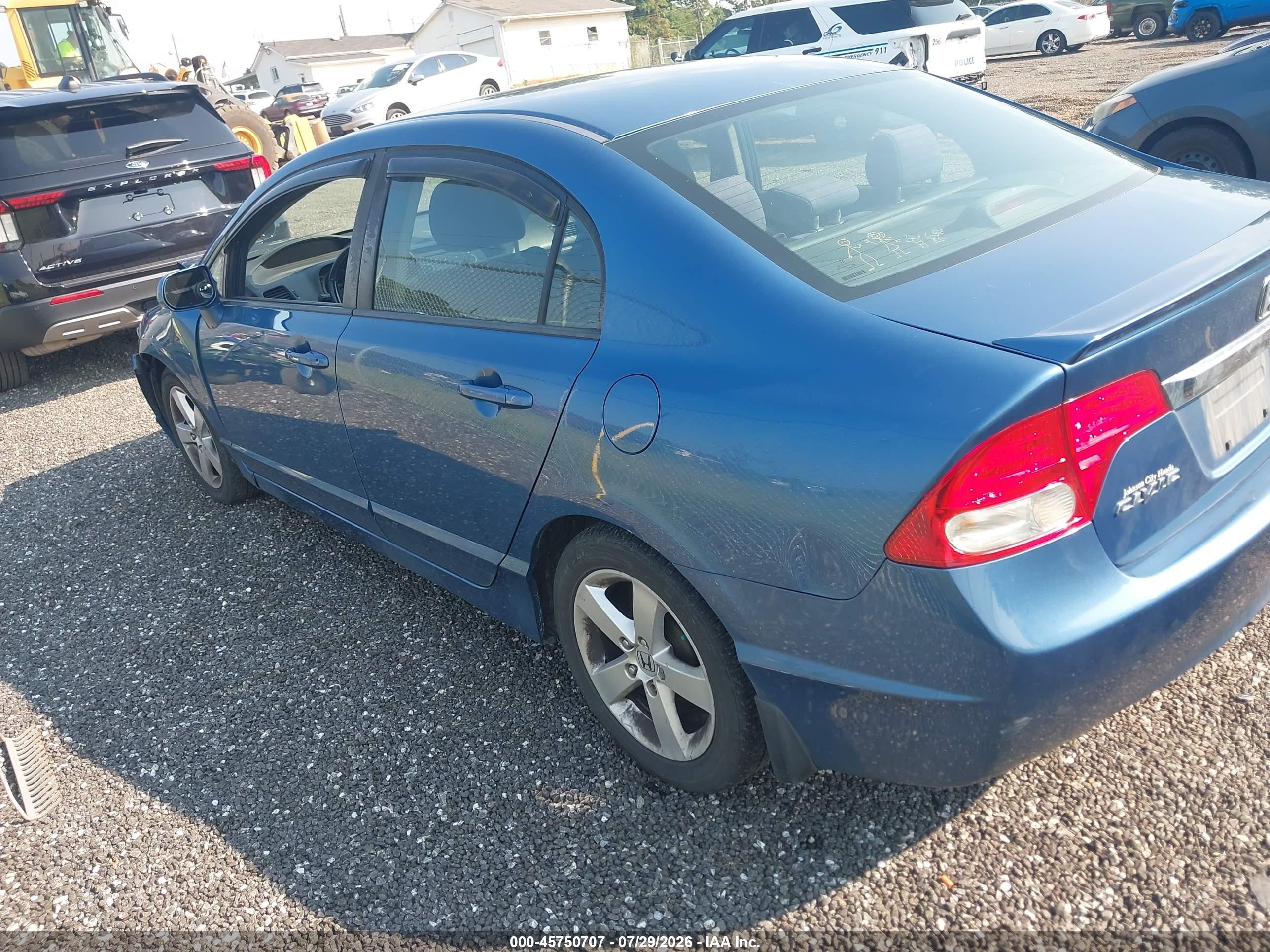 2010 Honda Civic Lx-s Blue vin: 19XFA1F60AE087058
