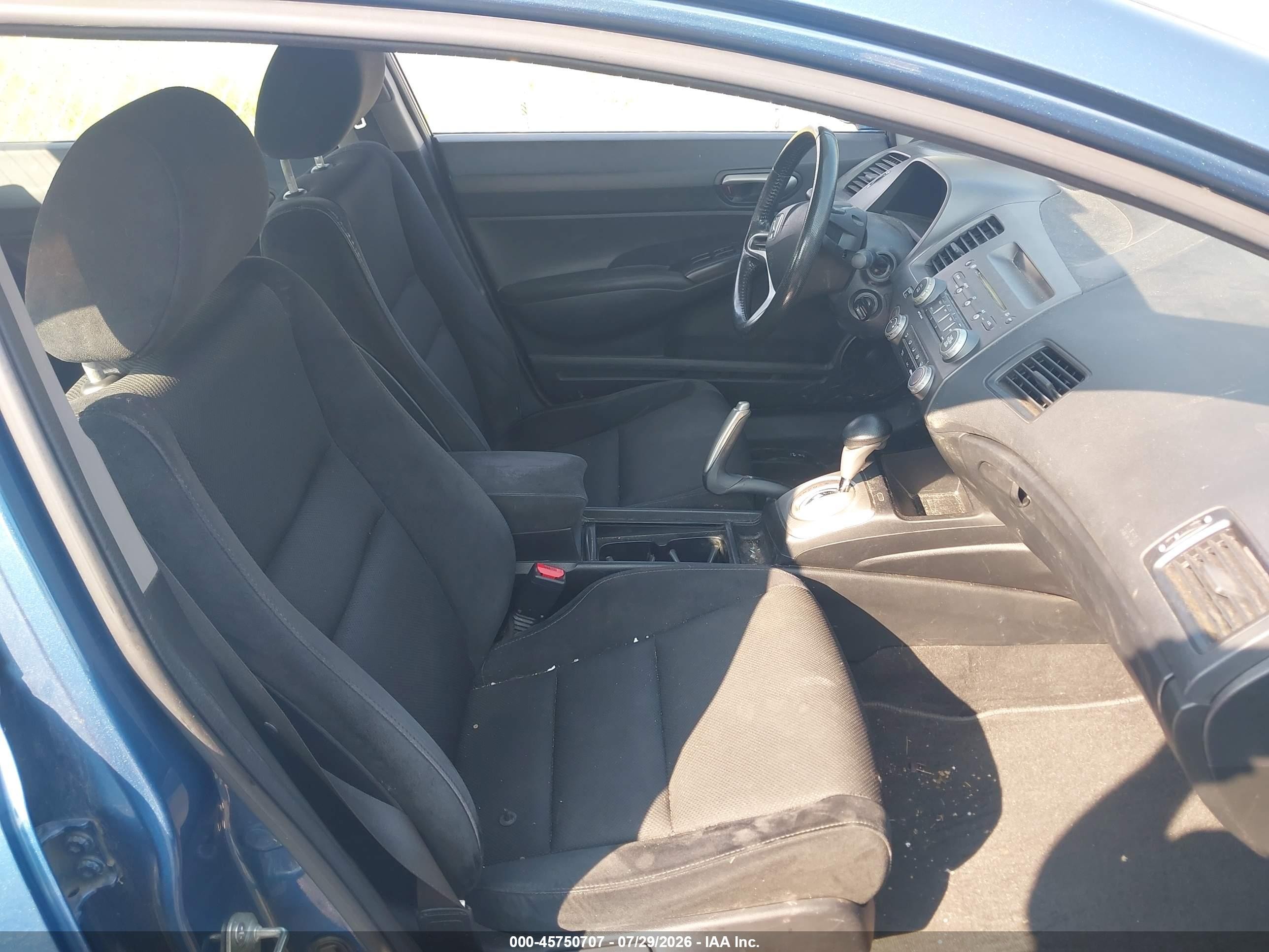 2010 Honda Civic Lx-s Blue vin: 19XFA1F60AE087058