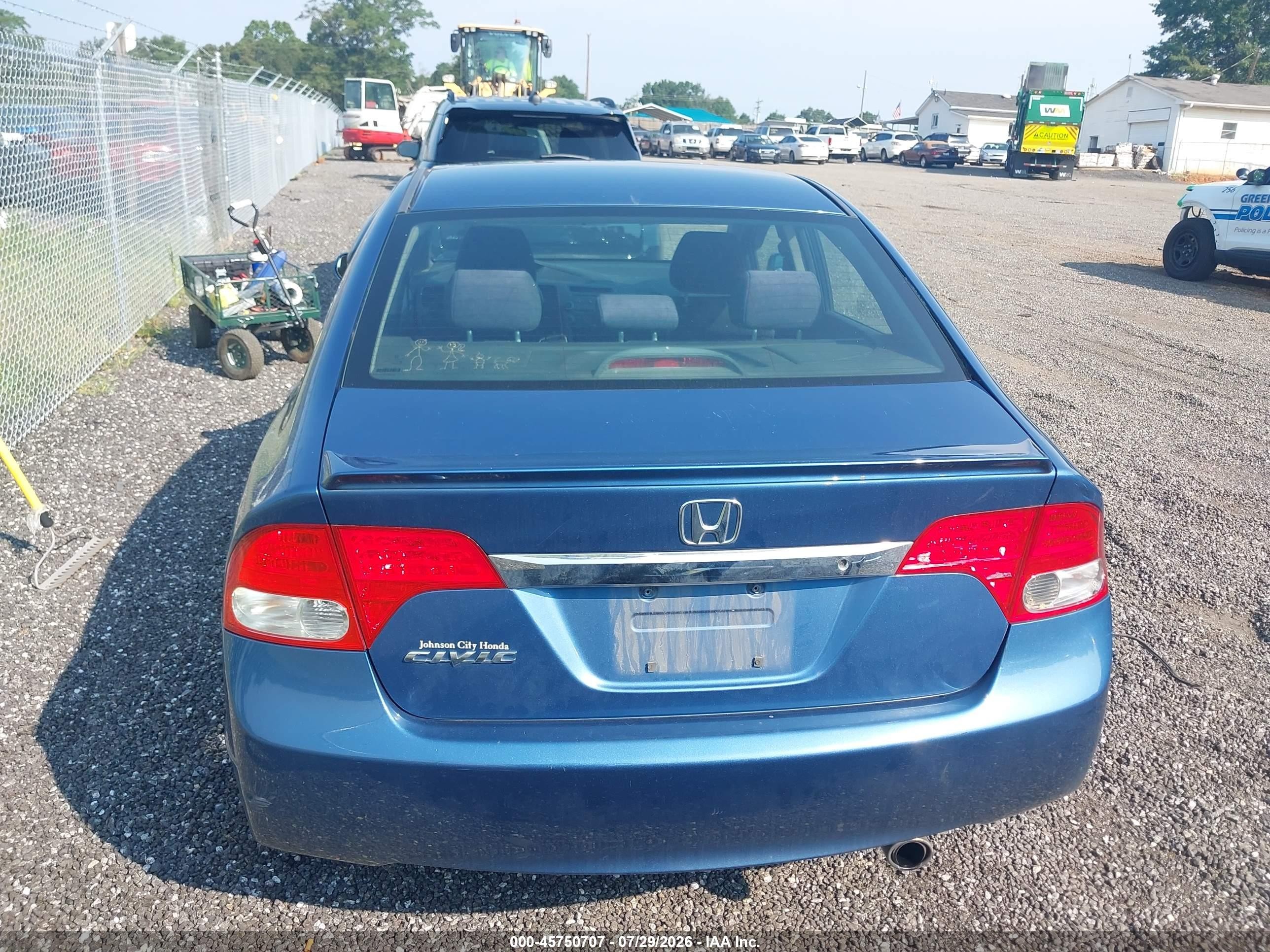 2010 Honda Civic Lx-s Blue vin: 19XFA1F60AE087058