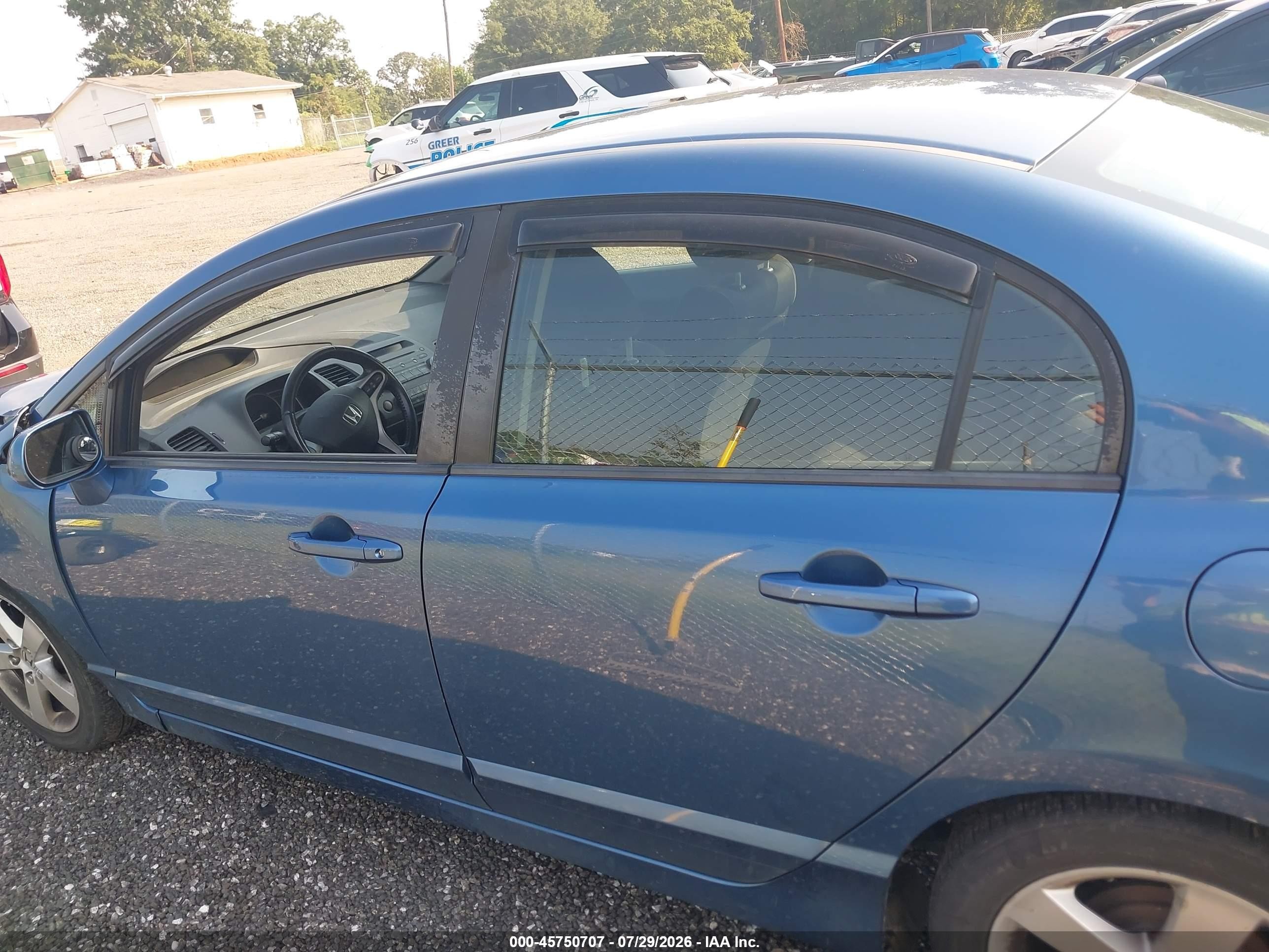 2010 Honda Civic Lx-s Blue vin: 19XFA1F60AE087058