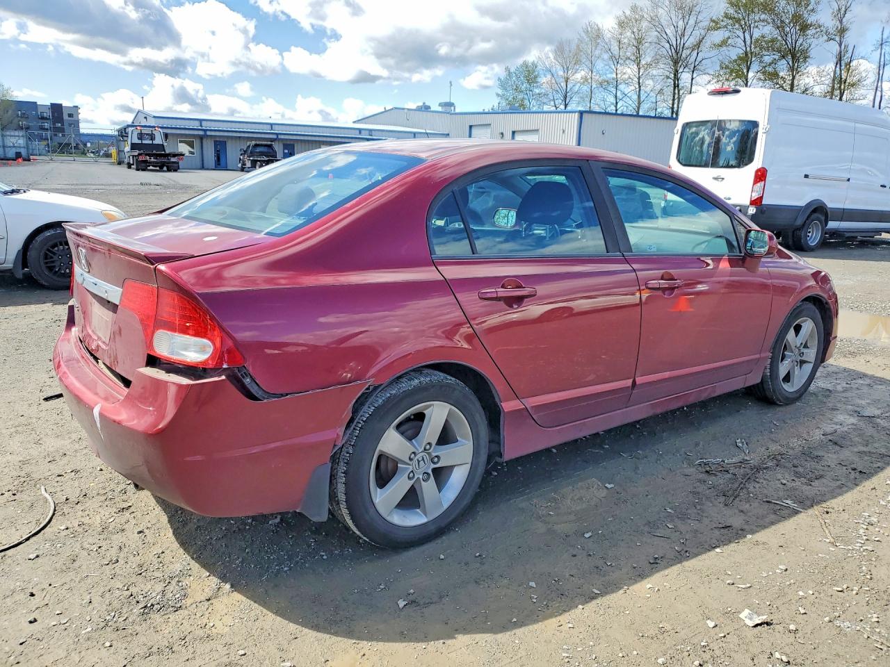 2010 Honda Civic Lx-s Red vin: 19XFA1F62AE010823