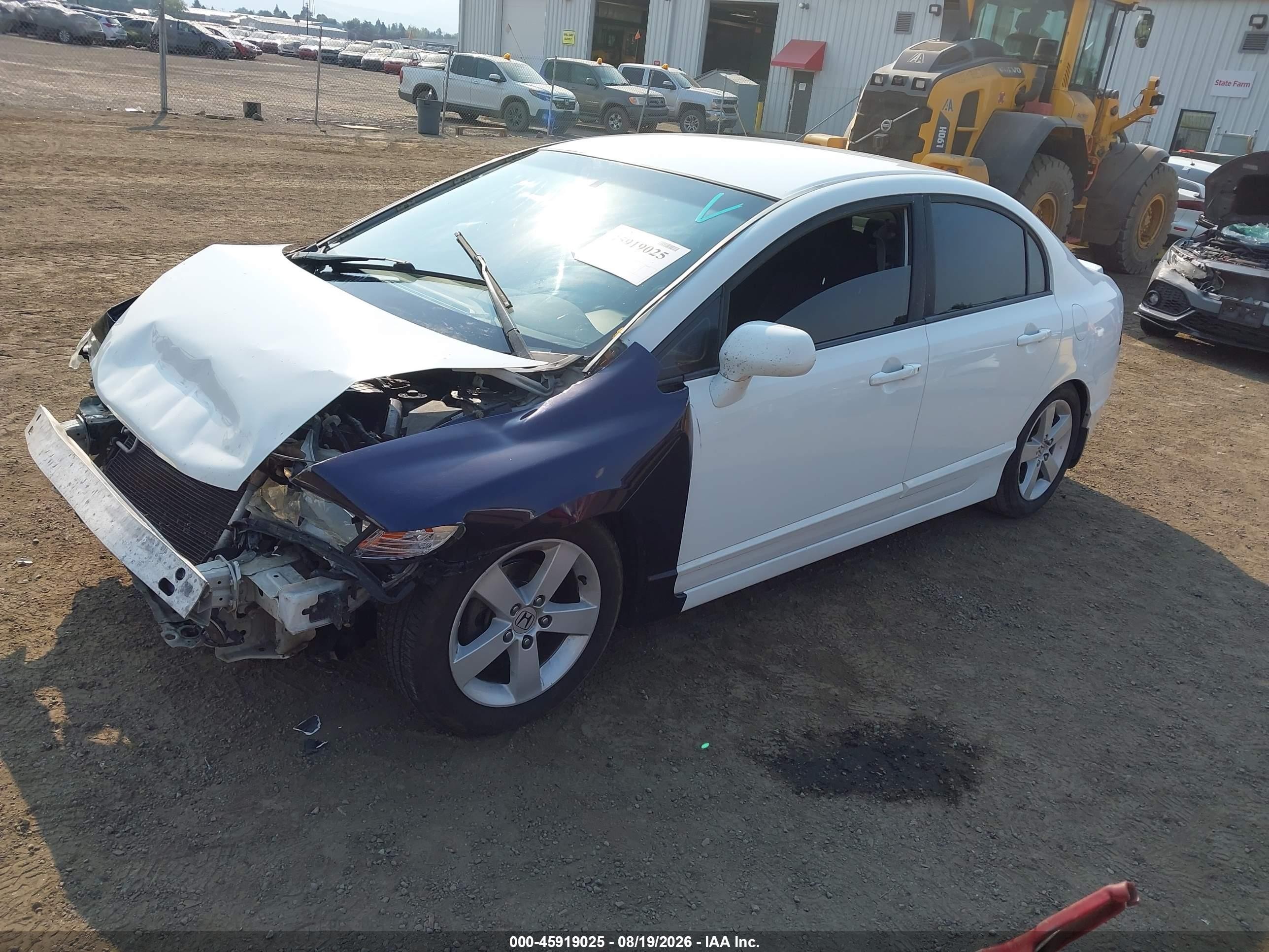 2010 Honda Civic Lx-s White vin: 19XFA1F62AE013320