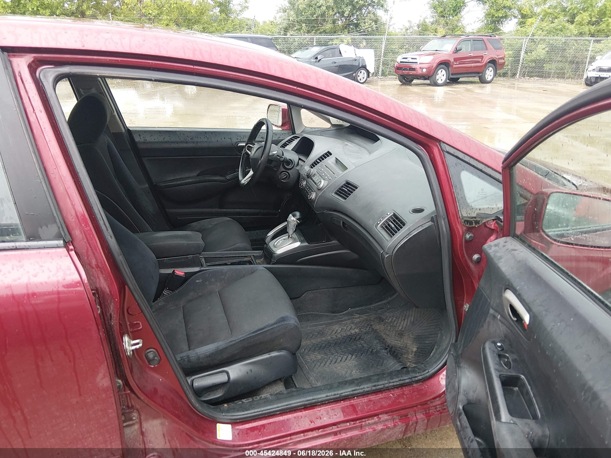 2010 Honda Civic Lx-s Red vin: 19XFA1F62AE017500