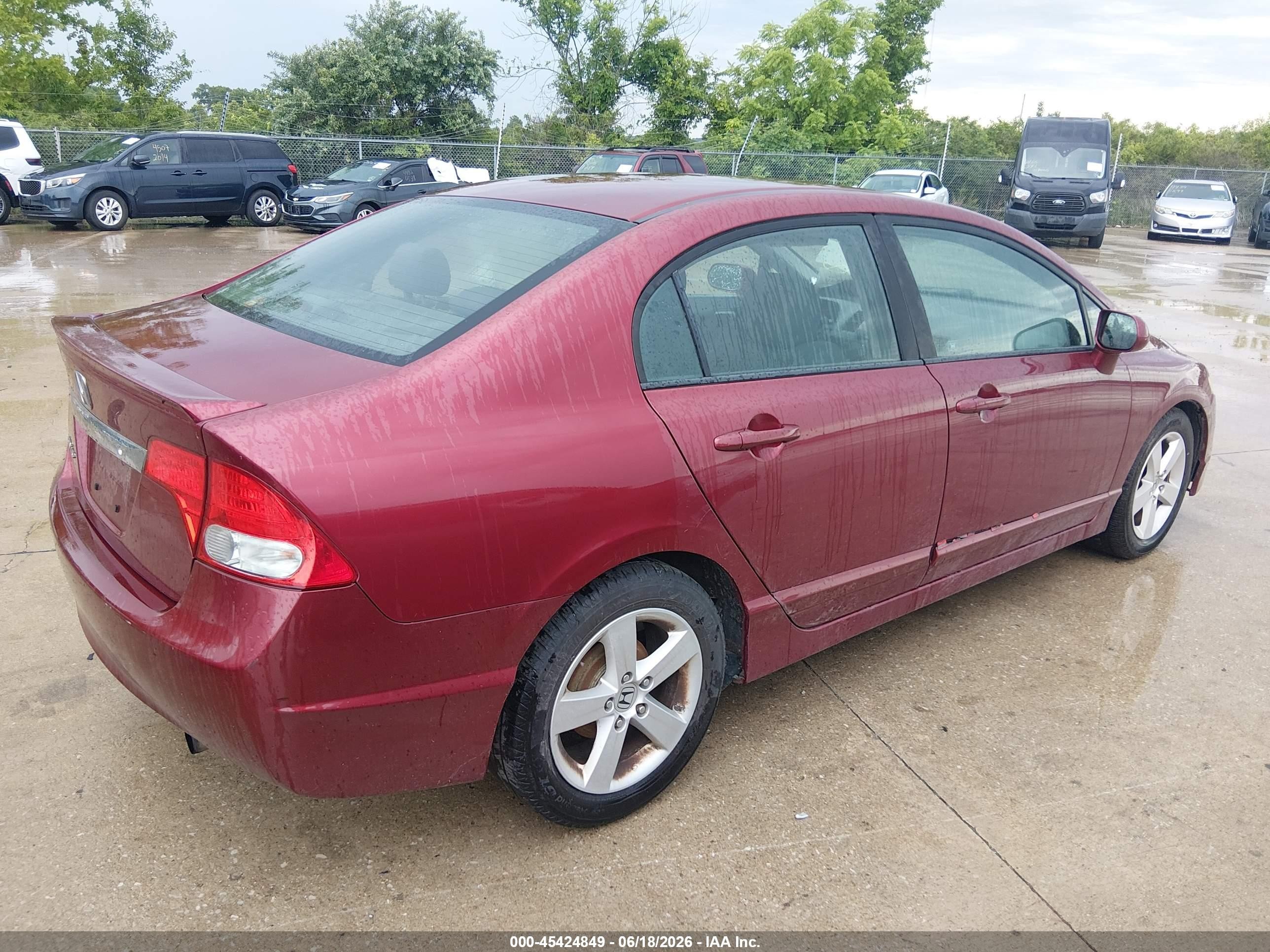 2010 Honda Civic Lx-s Red vin: 19XFA1F62AE017500