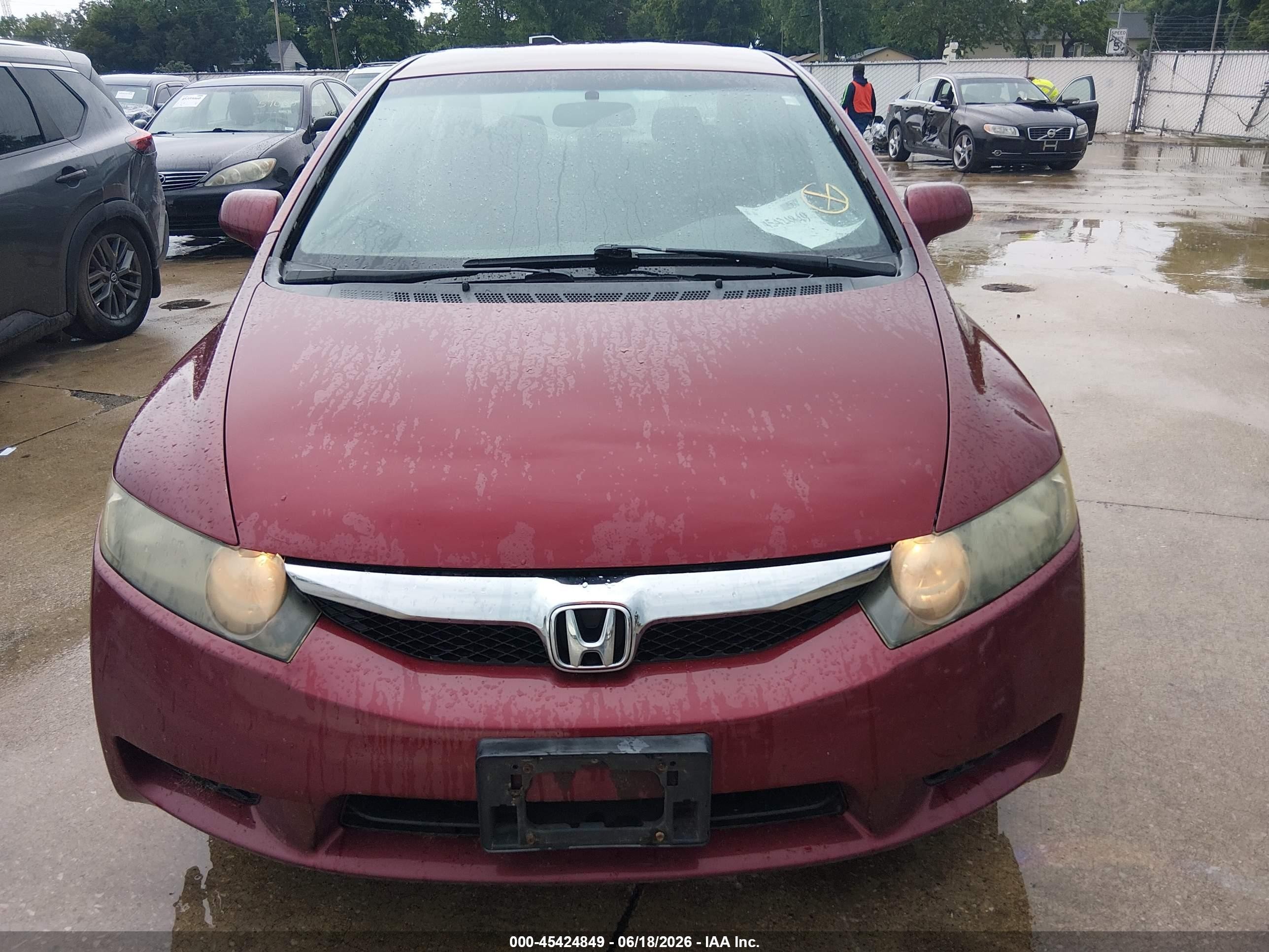 2010 Honda Civic Lx-s Red vin: 19XFA1F62AE017500