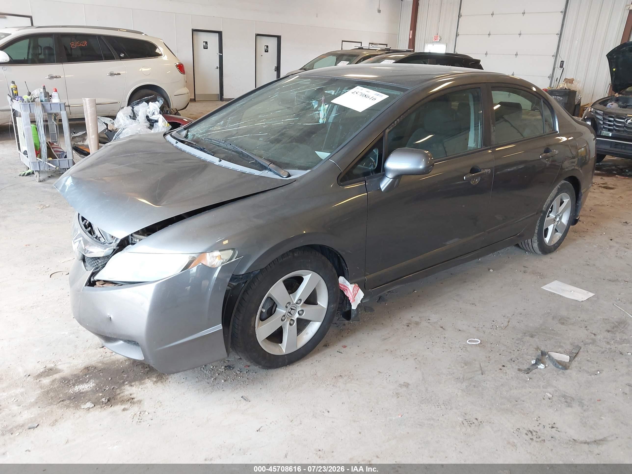 2010 Honda Civic Lx-s Серый vin: 19XFA1F62AE019408