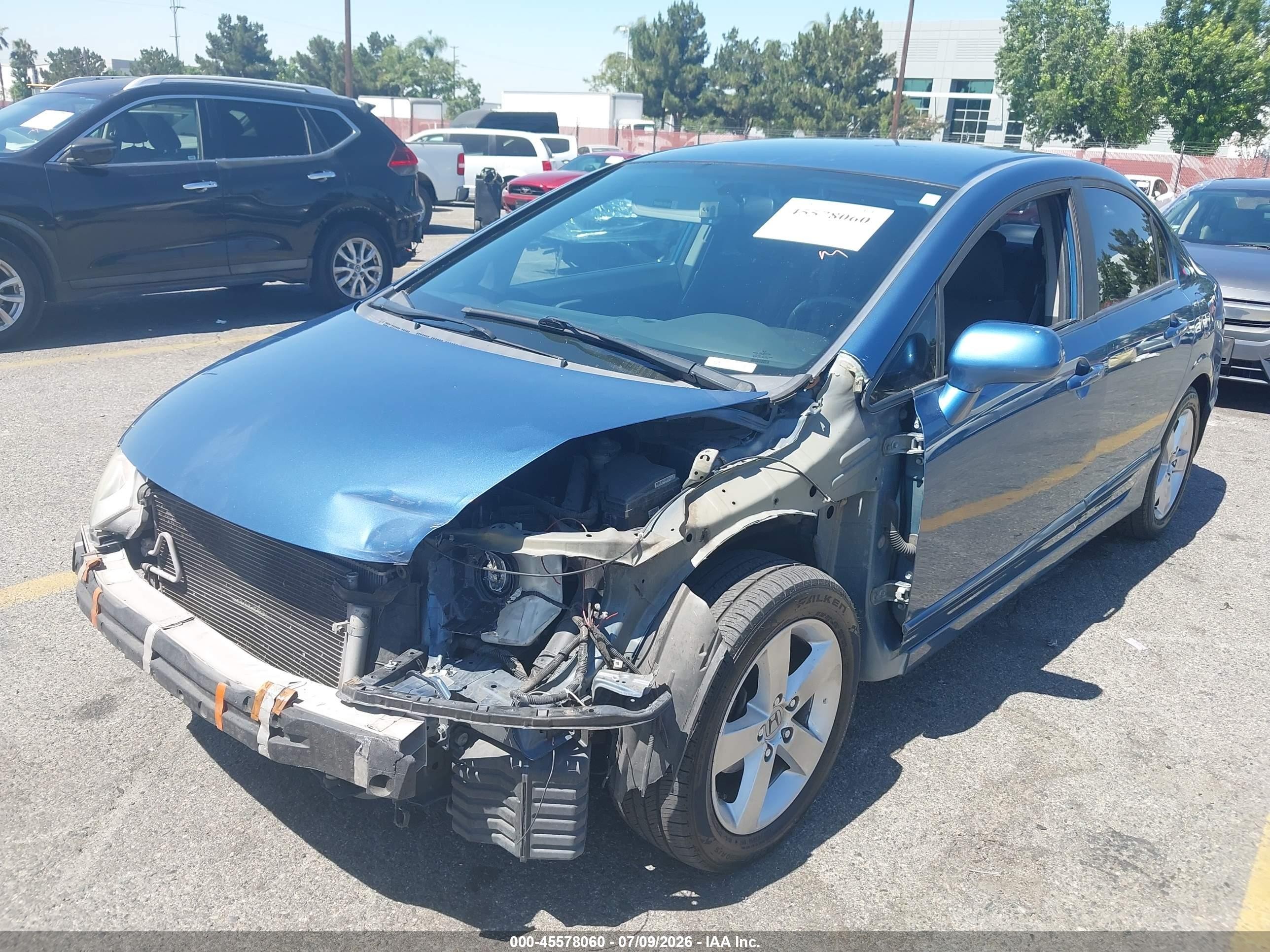 2010 Honda Civic Lx-s Blue vin: 19XFA1F62AE065207