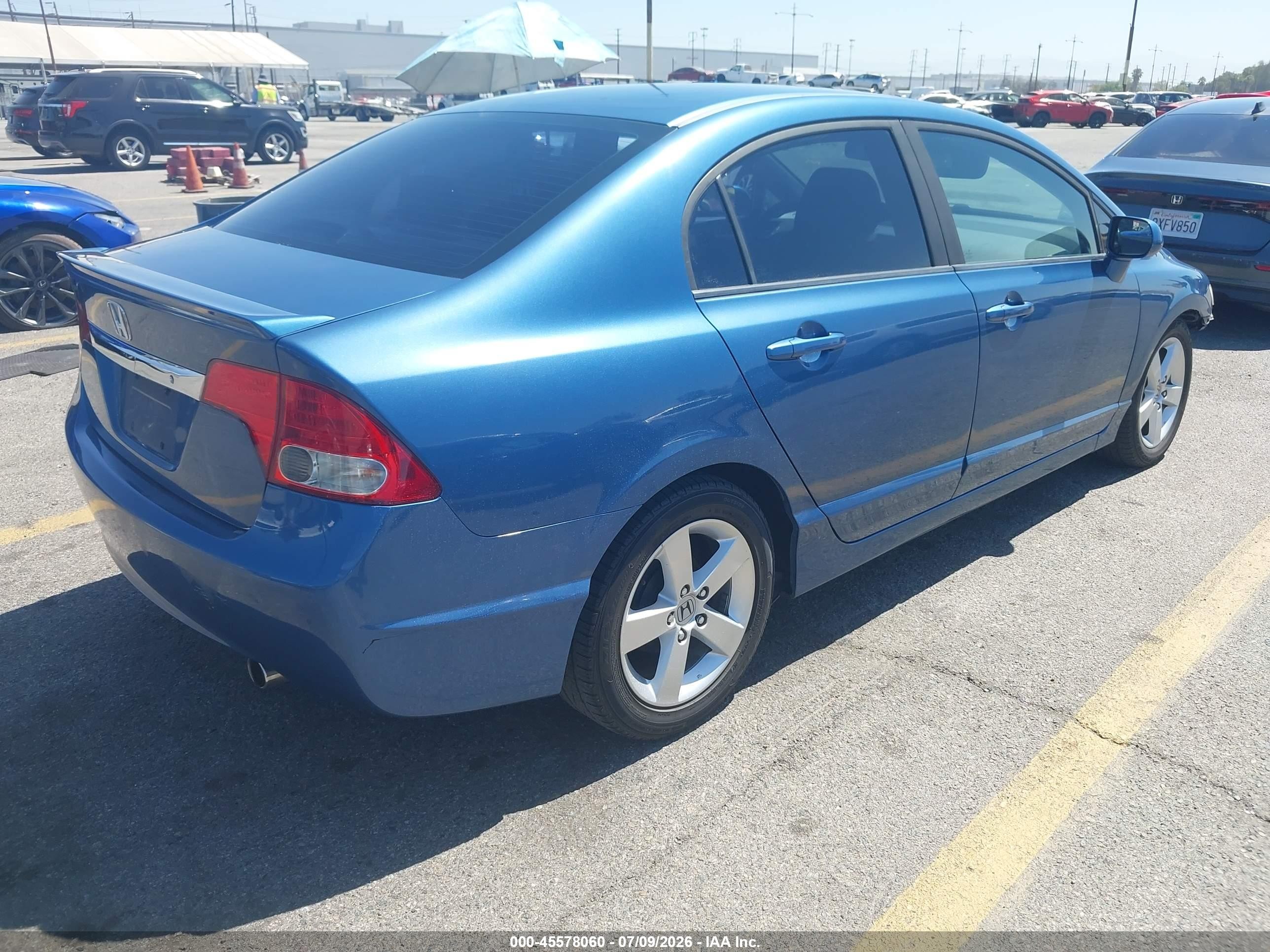 2010 Honda Civic Lx-s Blue vin: 19XFA1F62AE065207
