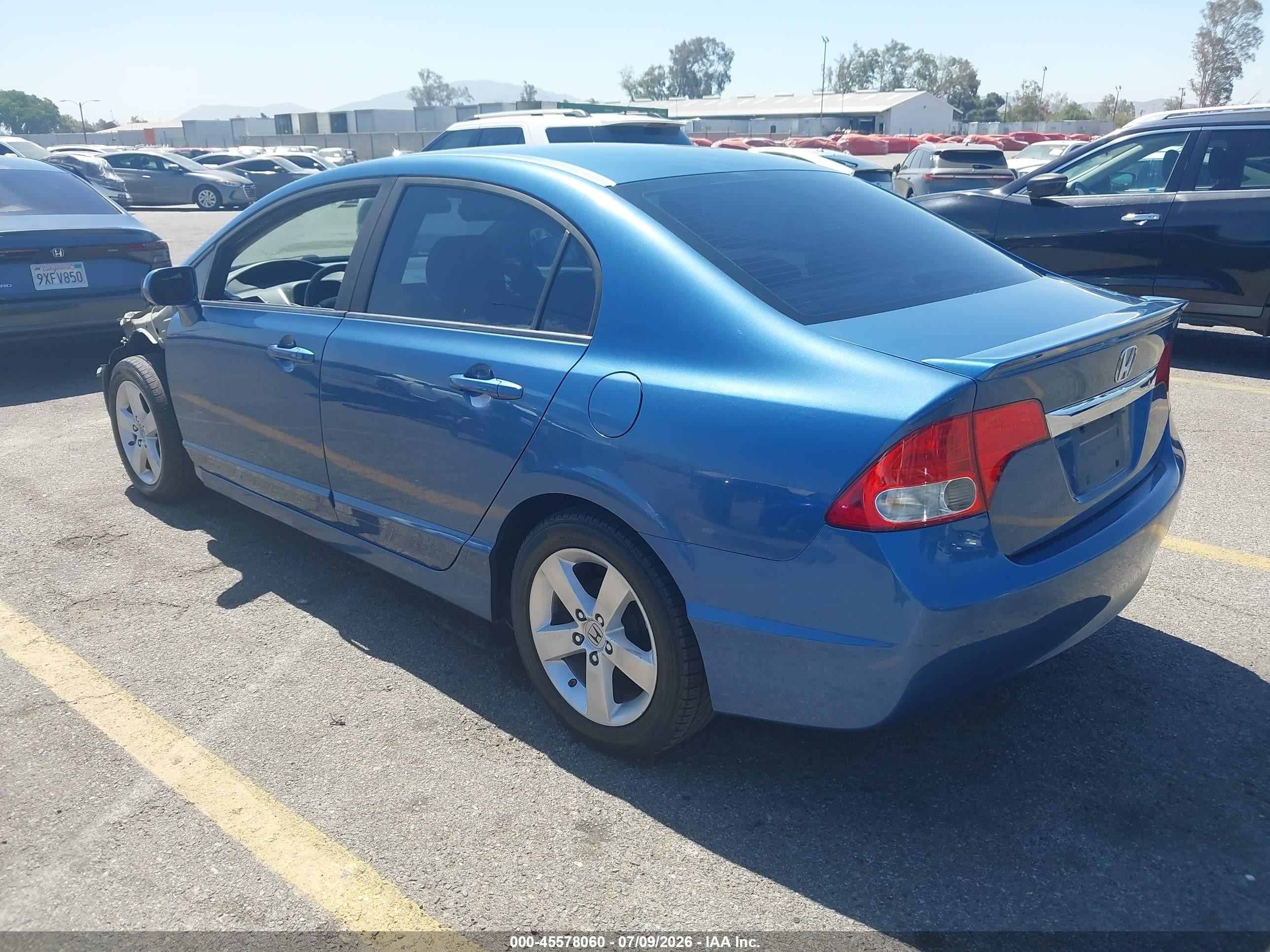 2010 Honda Civic Lx-s Blue vin: 19XFA1F62AE065207