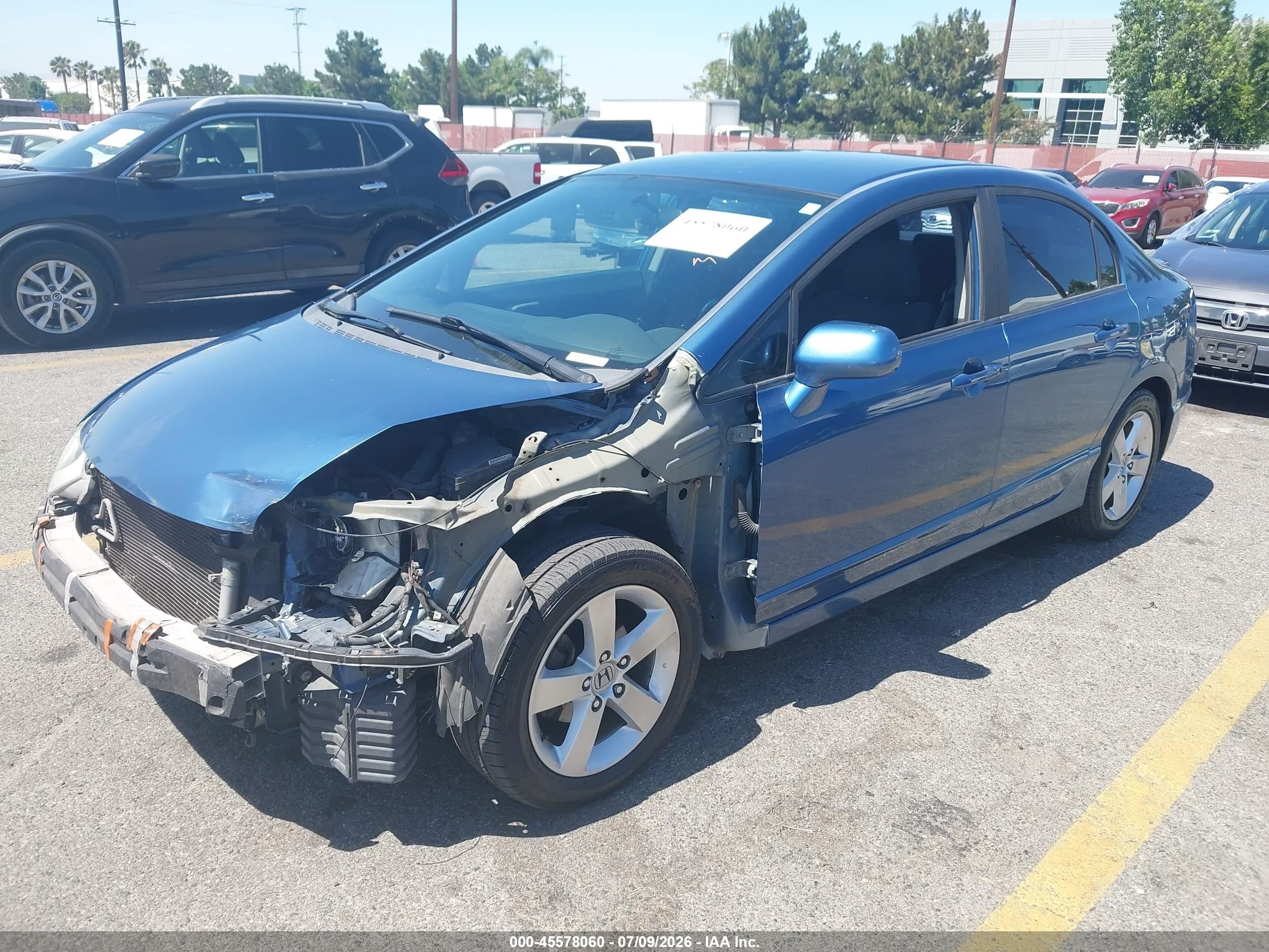 2010 Honda Civic Lx-s Blue vin: 19XFA1F62AE065207