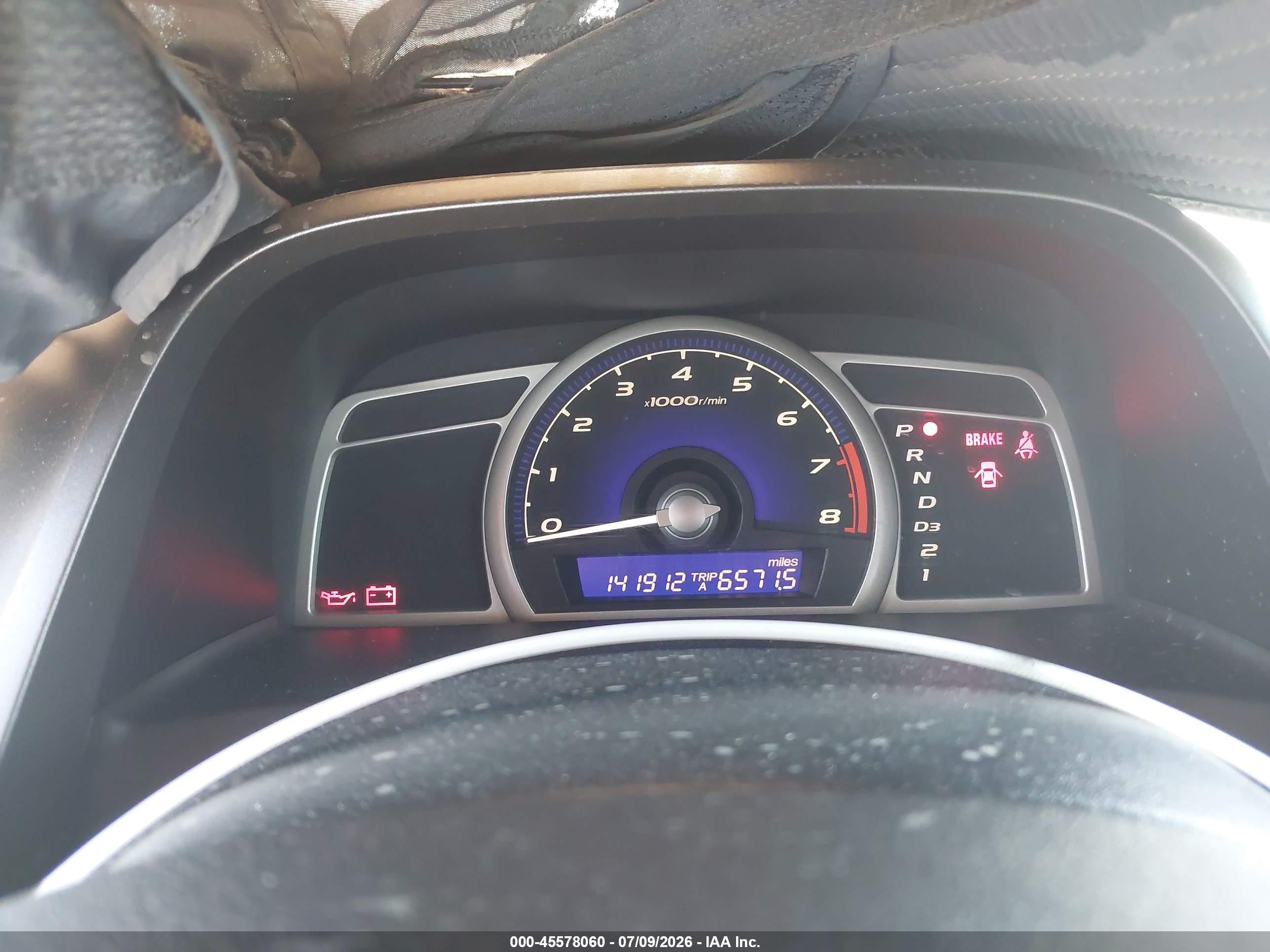2010 Honda Civic Lx-s Blue vin: 19XFA1F62AE065207