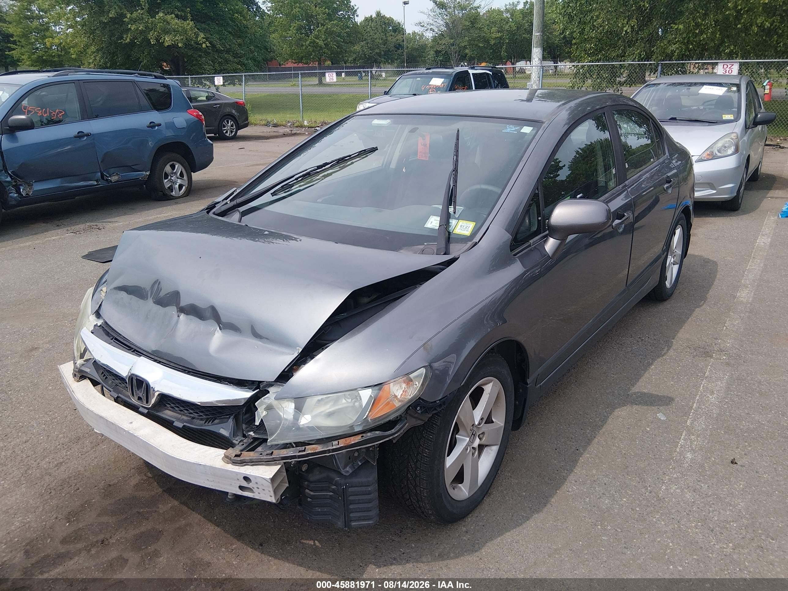 2011 Honda Civic Lx-s Gray vin: 19XFA1F63BE012484