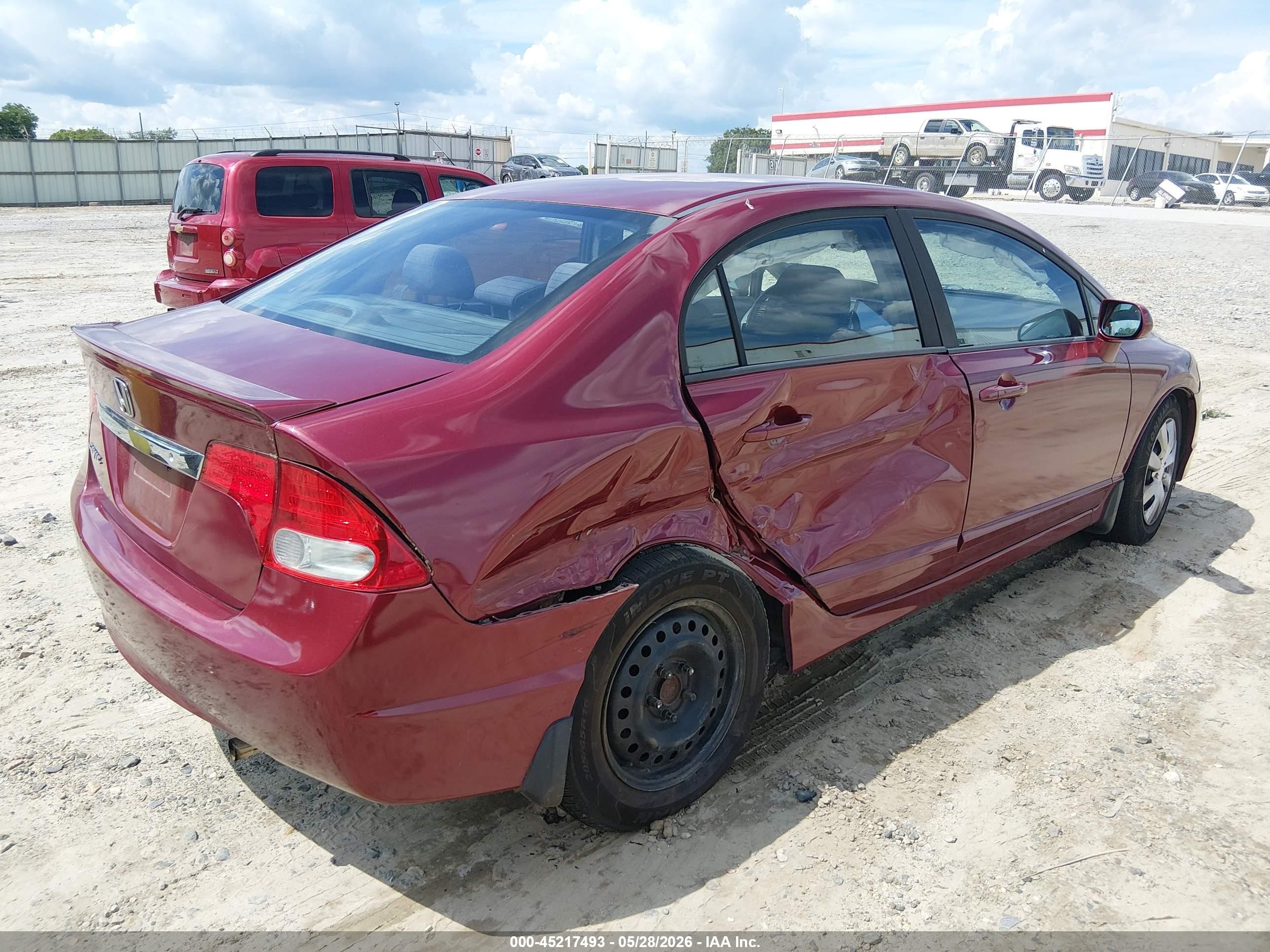 2011 Honda Civic Lx-s Red vin: 19XFA1F63BE024909