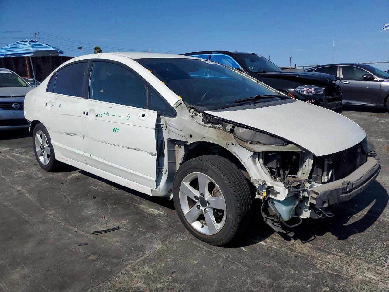 2010 Honda Civic Lx-s White vin: 19XFA1F64AE055102