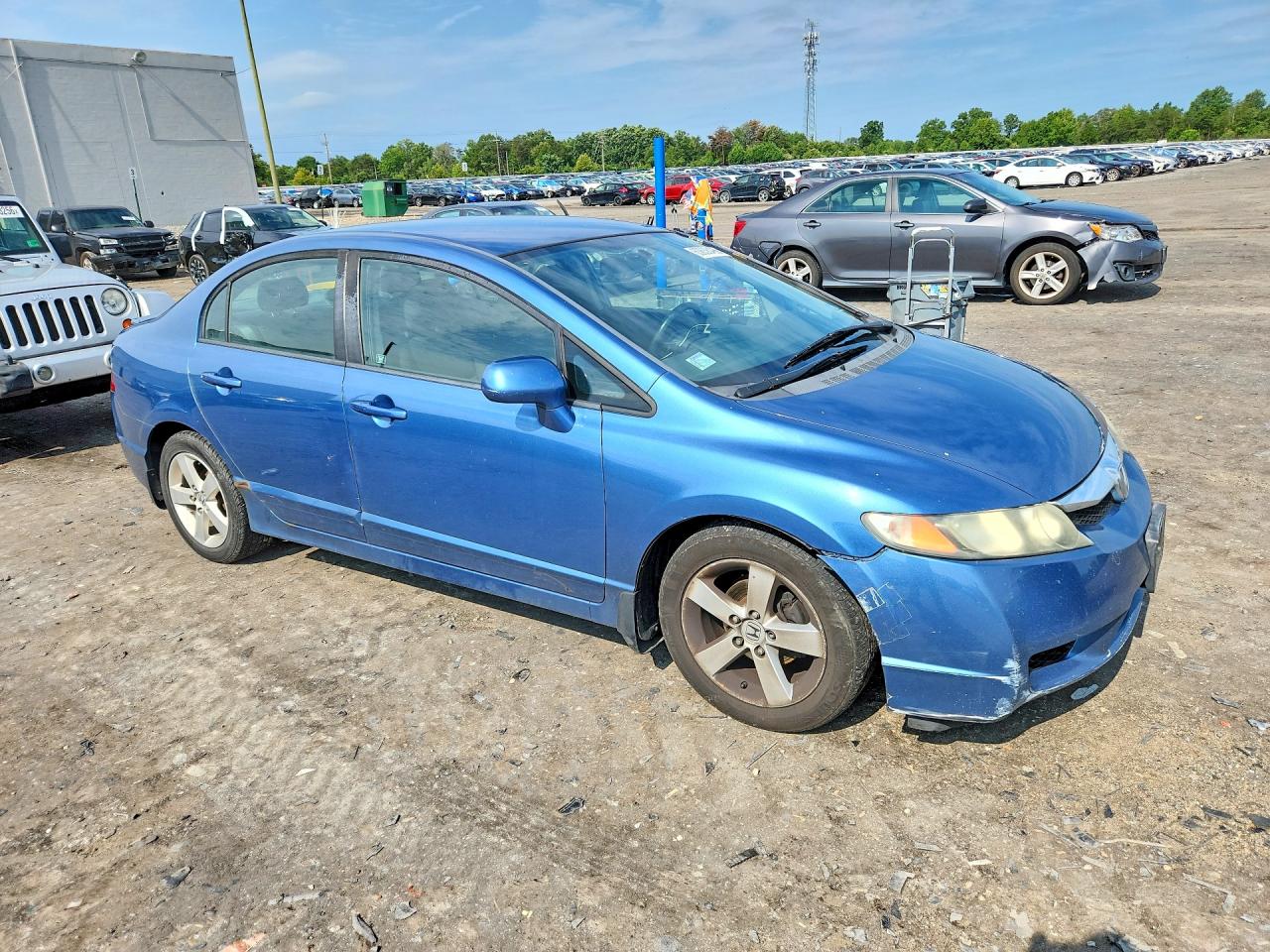2010 Honda Civic Lx-s Blue vin: 19XFA1F64AE087015
