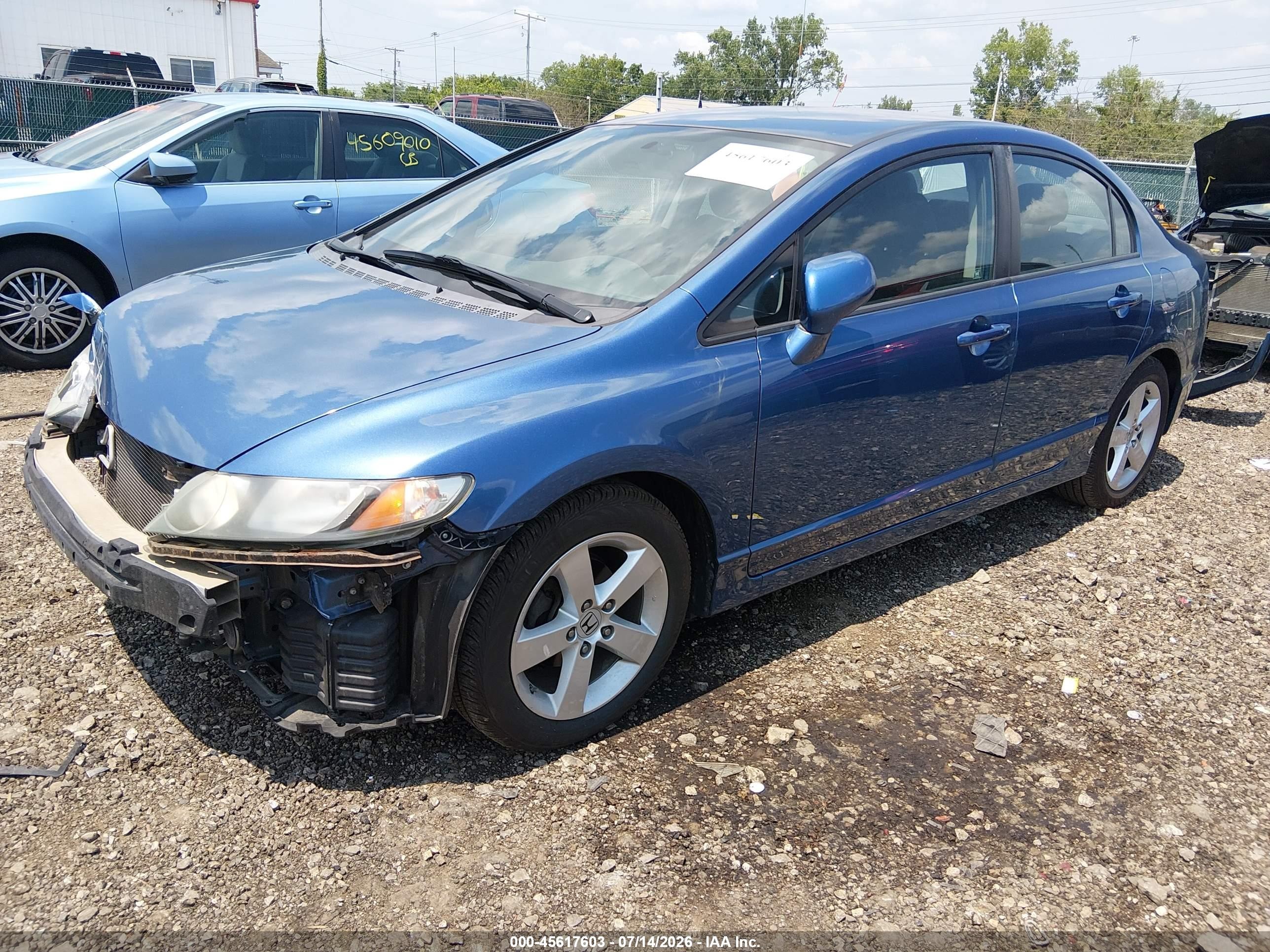 2011 Honda Civic Lx-s Blue vin: 19XFA1F64BE003891