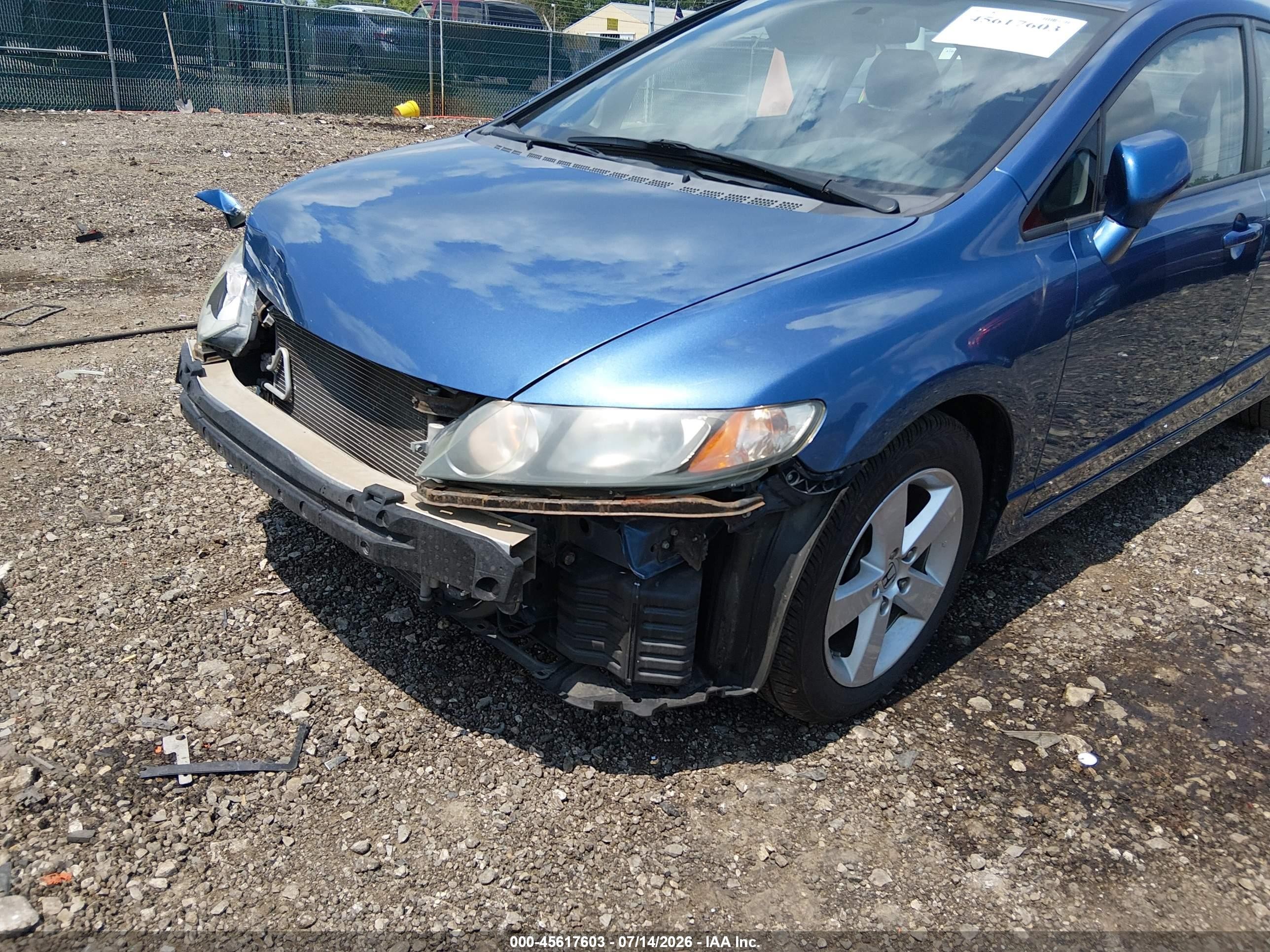 2011 Honda Civic Lx-s Blue vin: 19XFA1F64BE003891