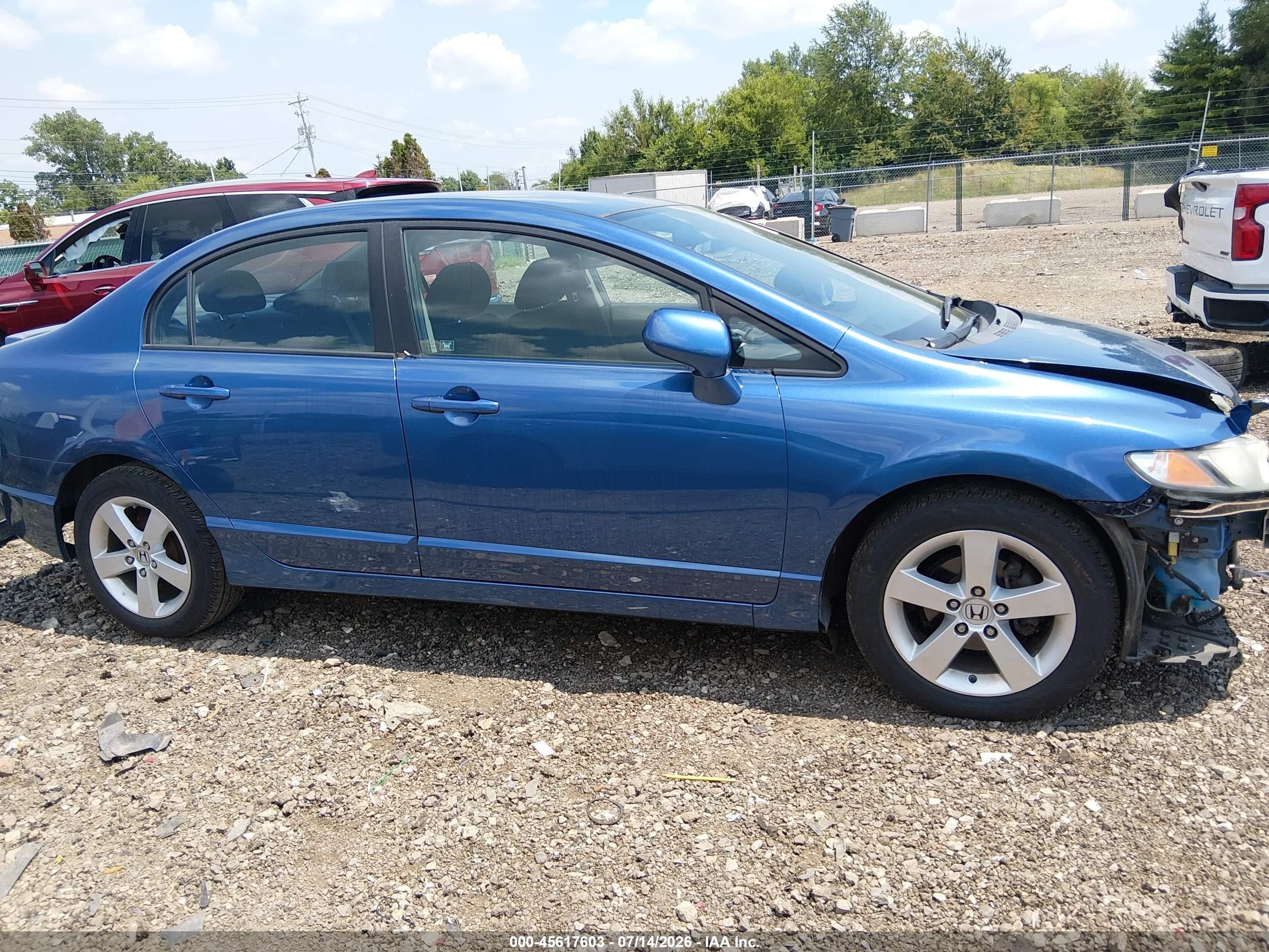 2011 Honda Civic Lx-s Blue vin: 19XFA1F64BE003891
