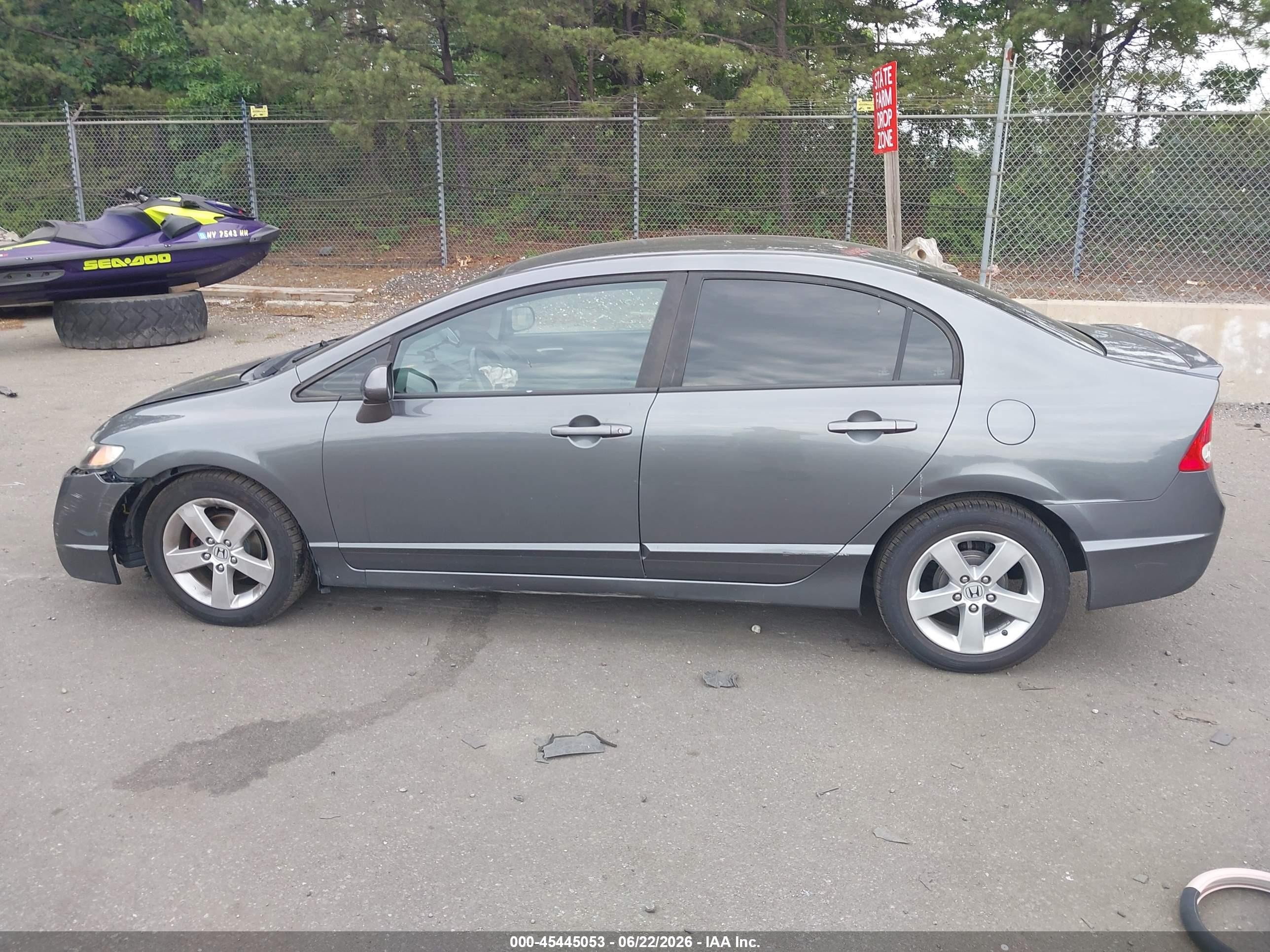 2011 Honda Civic Lx-s Gray vin: 19XFA1F65BE037435