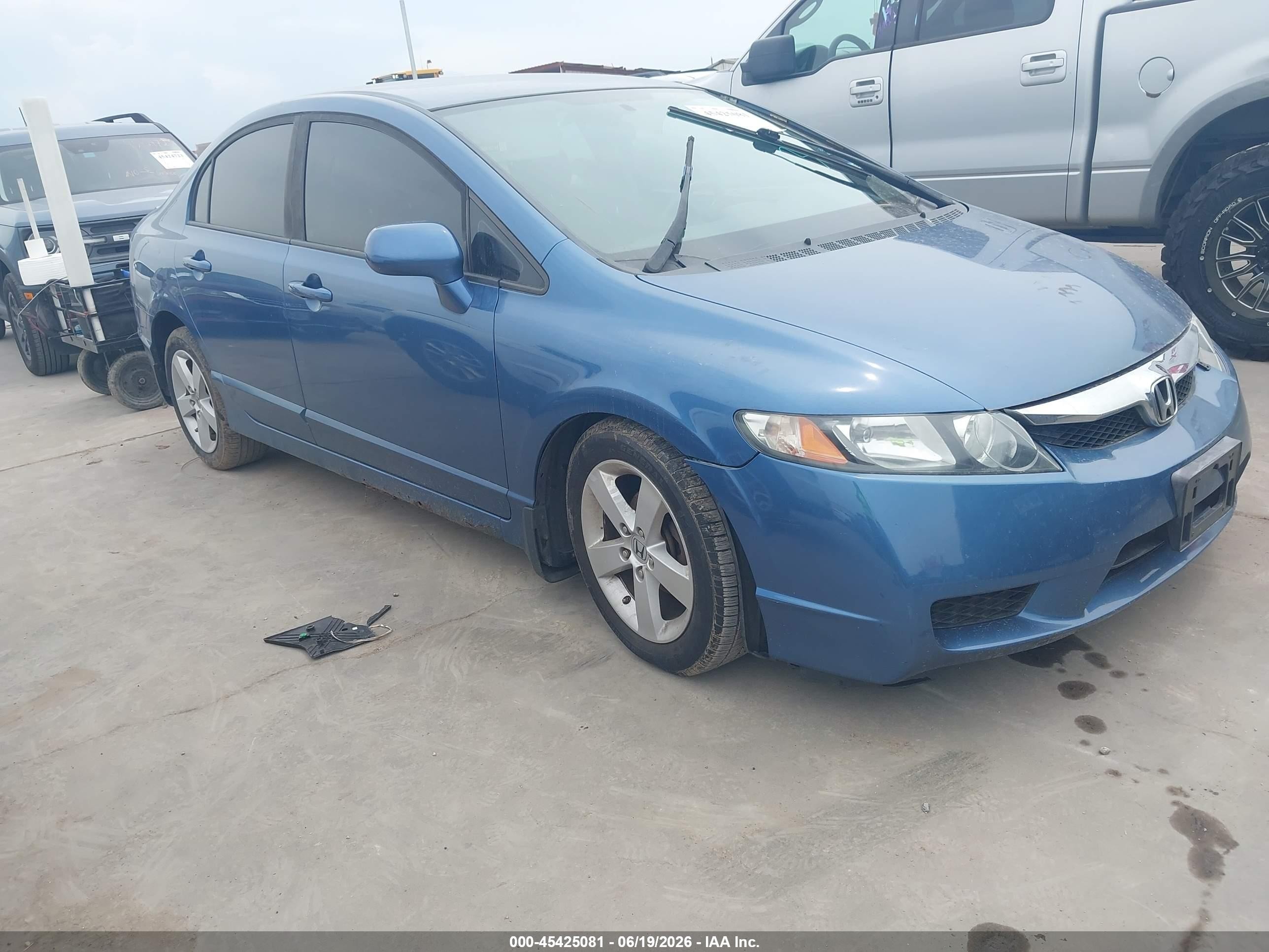 2010 Honda Civic Lx-s Синий vin: 19XFA1F66AE023588