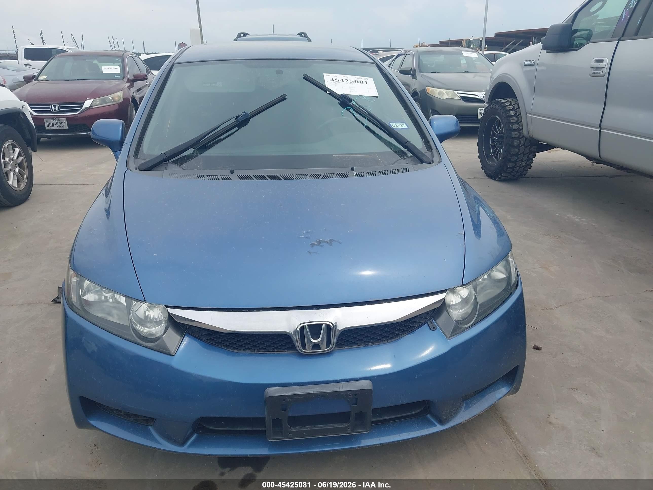 2010 Honda Civic Lx-s Blue vin: 19XFA1F66AE023588