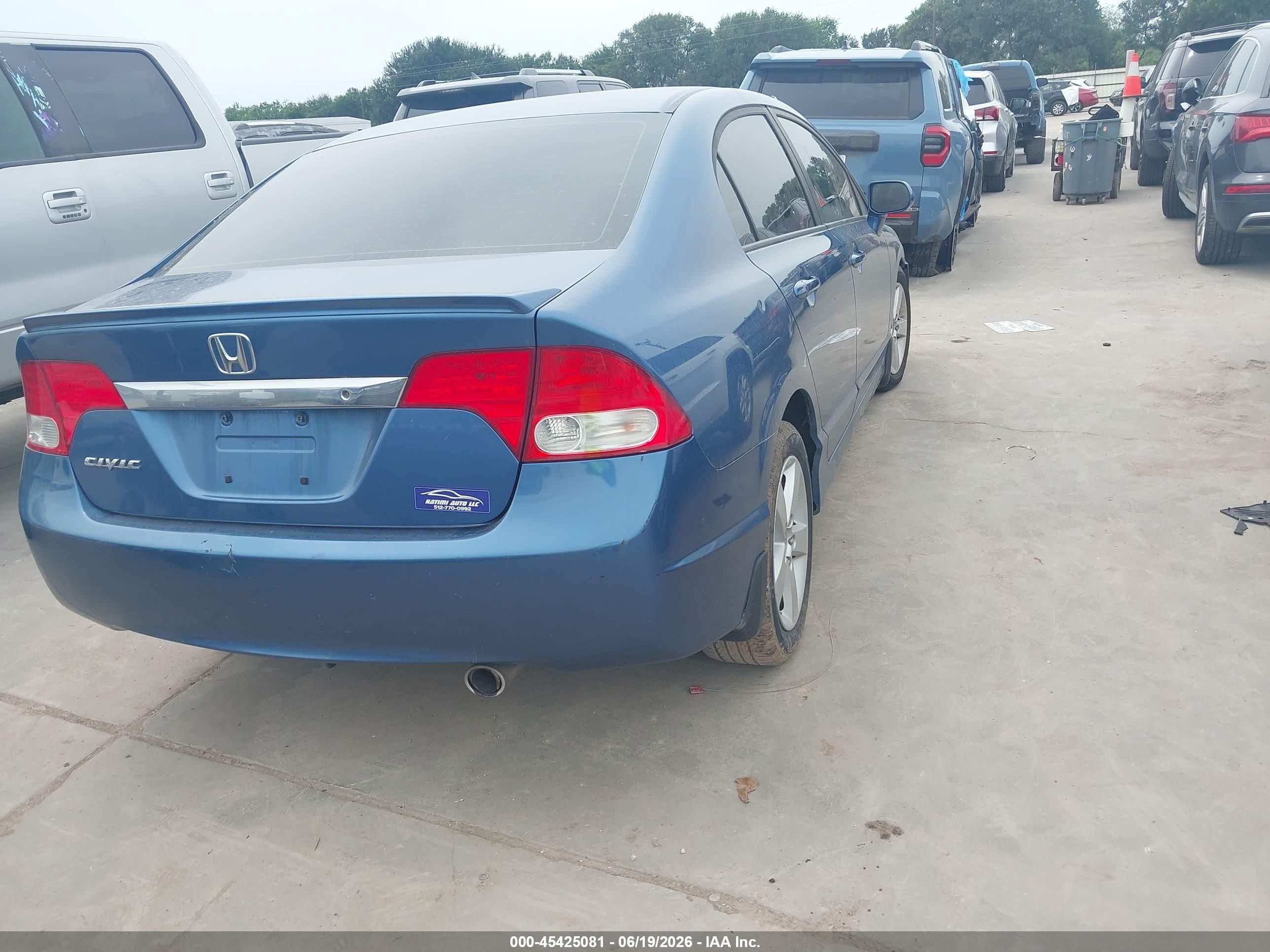 2010 Honda Civic Lx-s Blue vin: 19XFA1F66AE023588