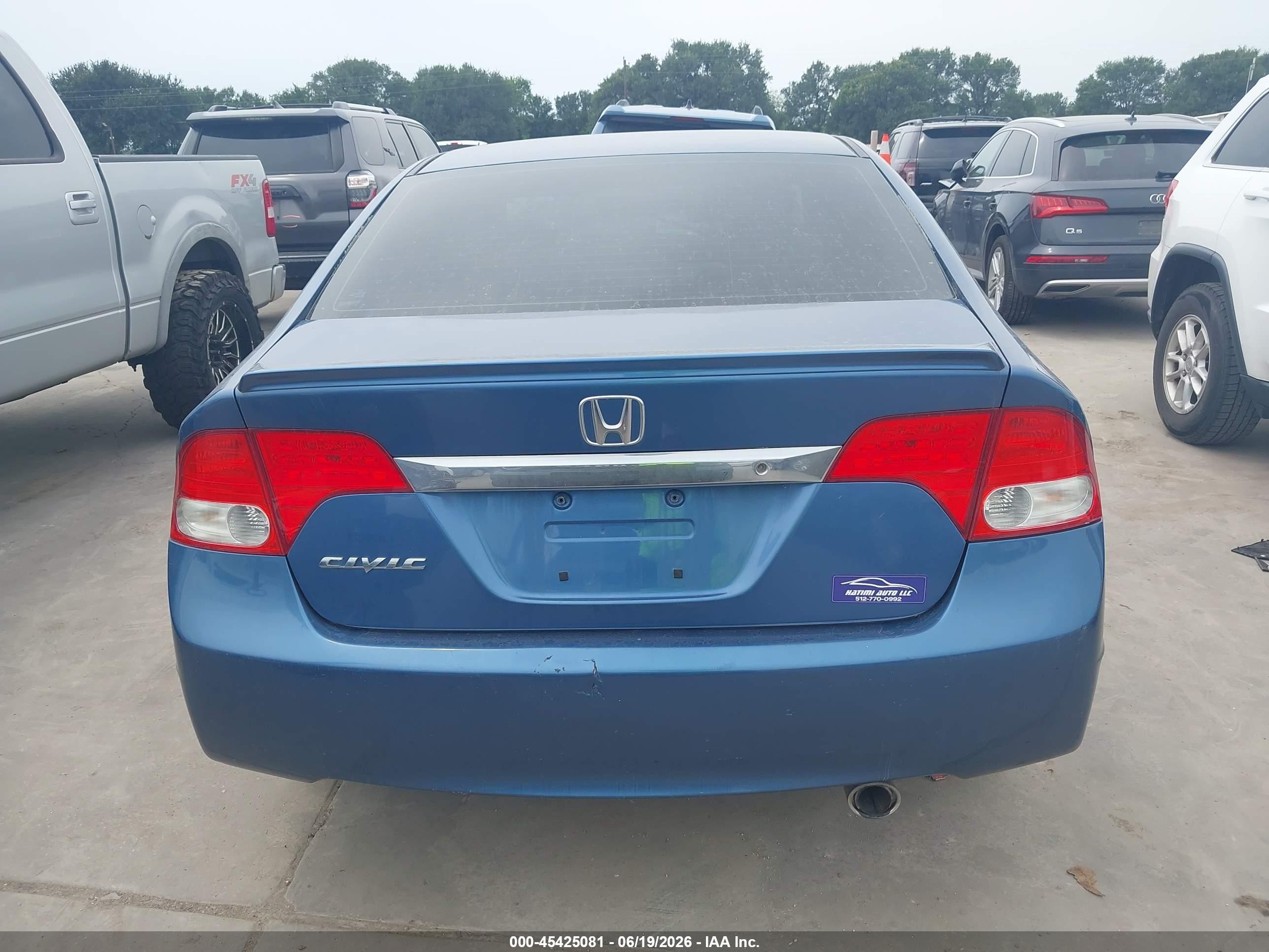 2010 Honda Civic Lx-s Blue vin: 19XFA1F66AE023588